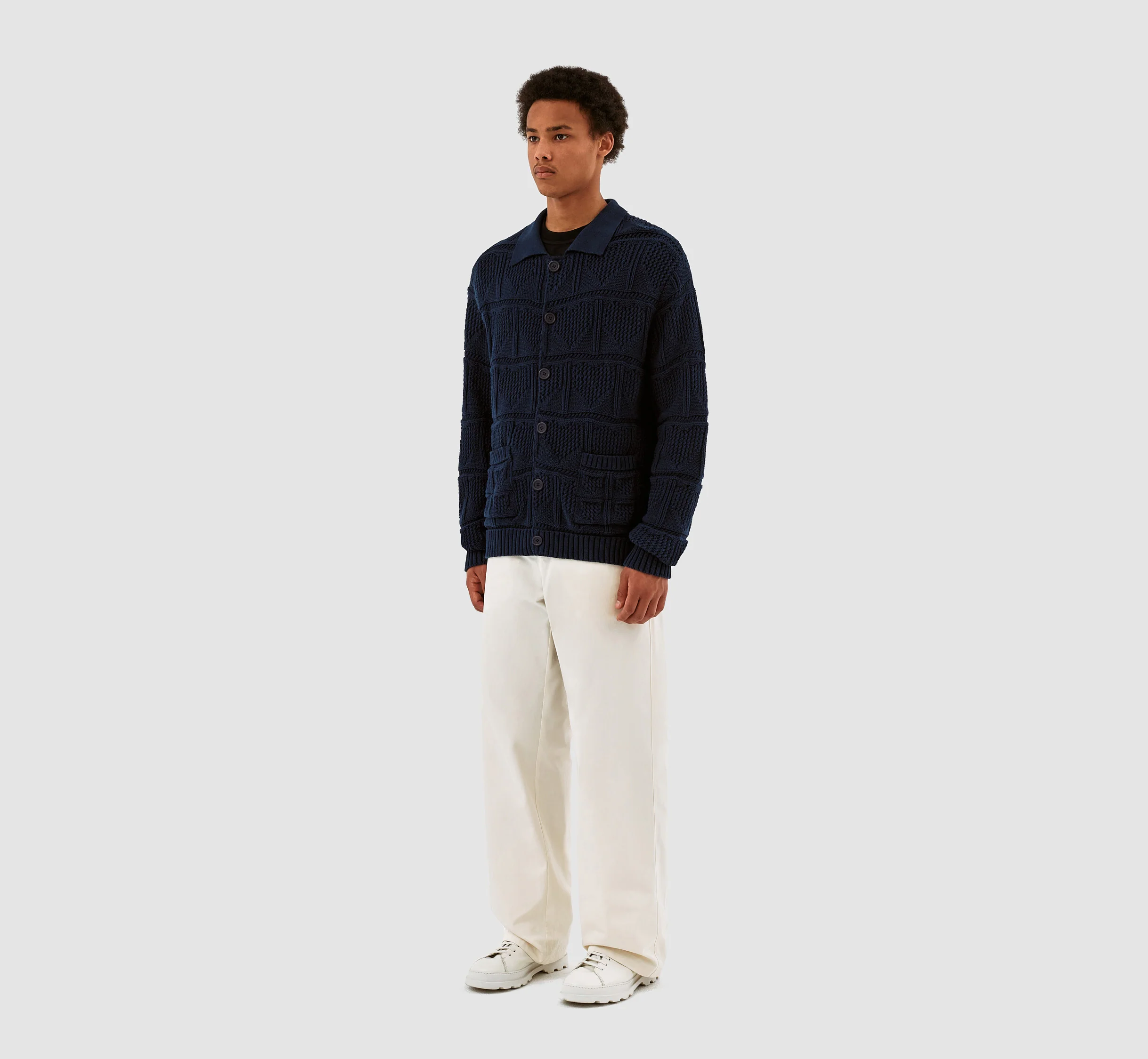 Cardigan en crochet Kyle - Marine - Image 6