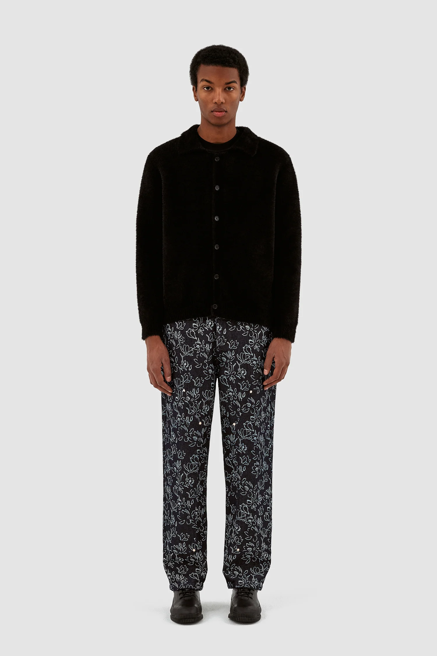 Cardigan Kyle Fluffy - Noir - Image 4