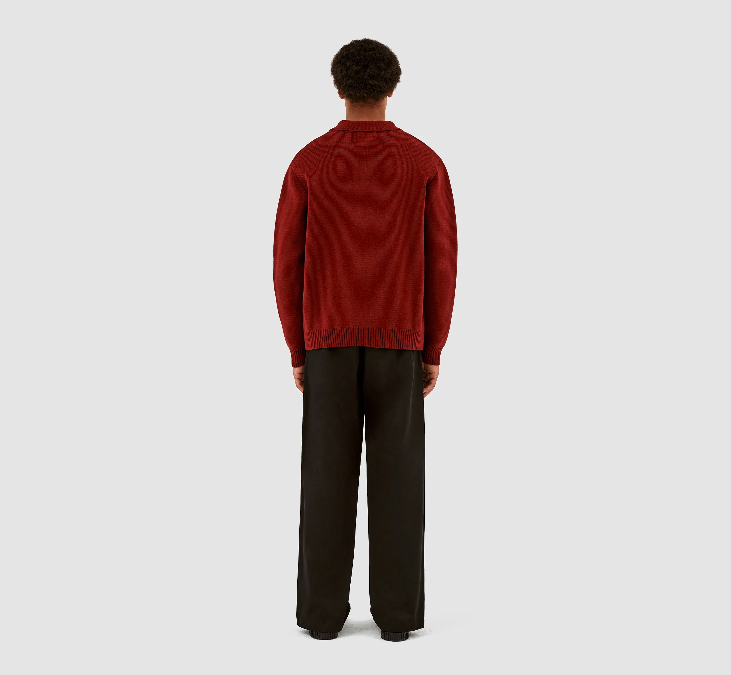 Tricot à poches Kyle - Bordeaux - Image 7