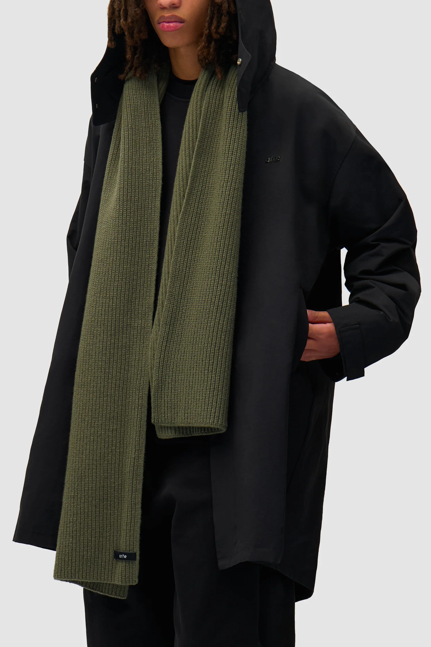 Echarpe Label - Vert foncé - Image 4