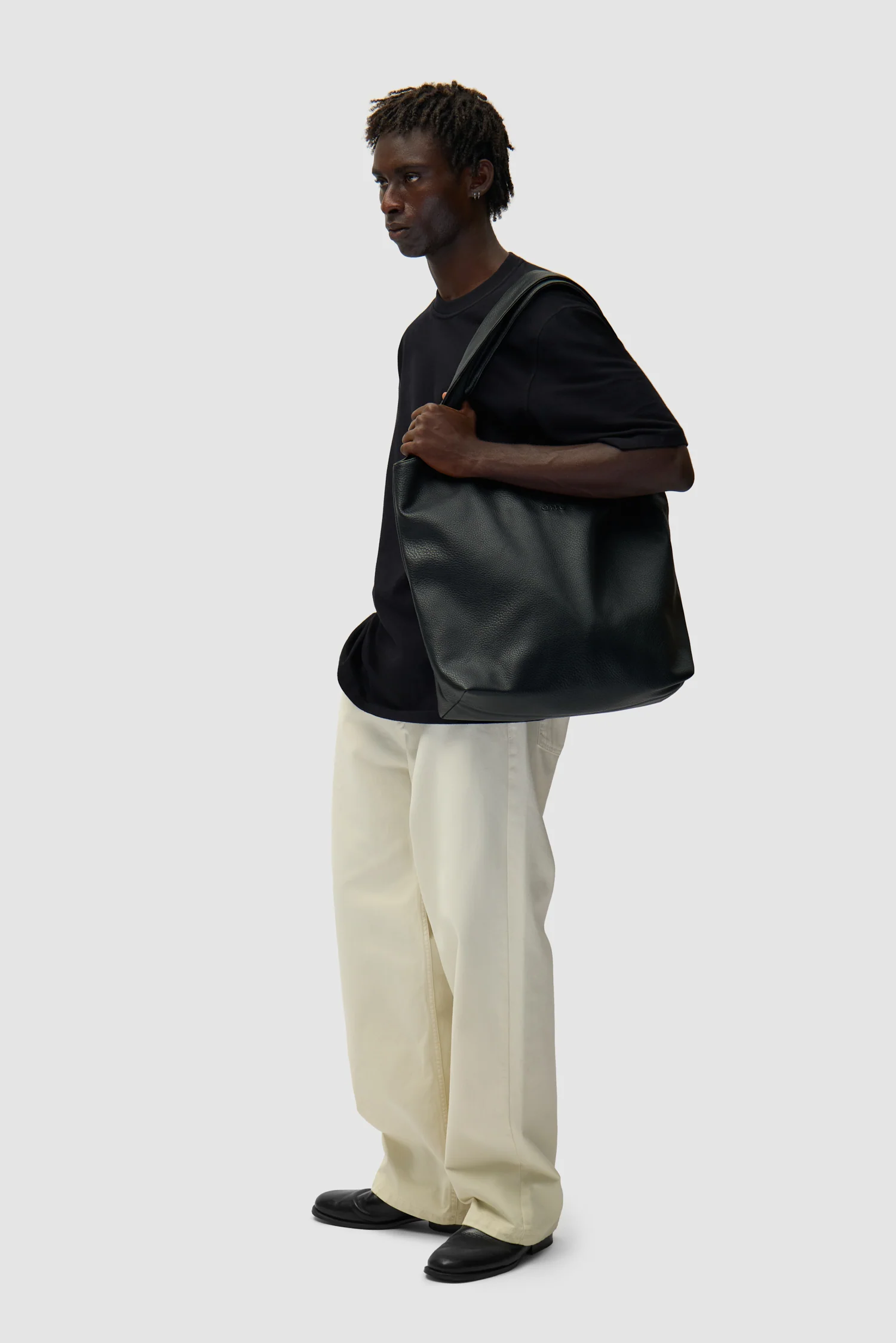 Sac en cuir - Noir - Image 4