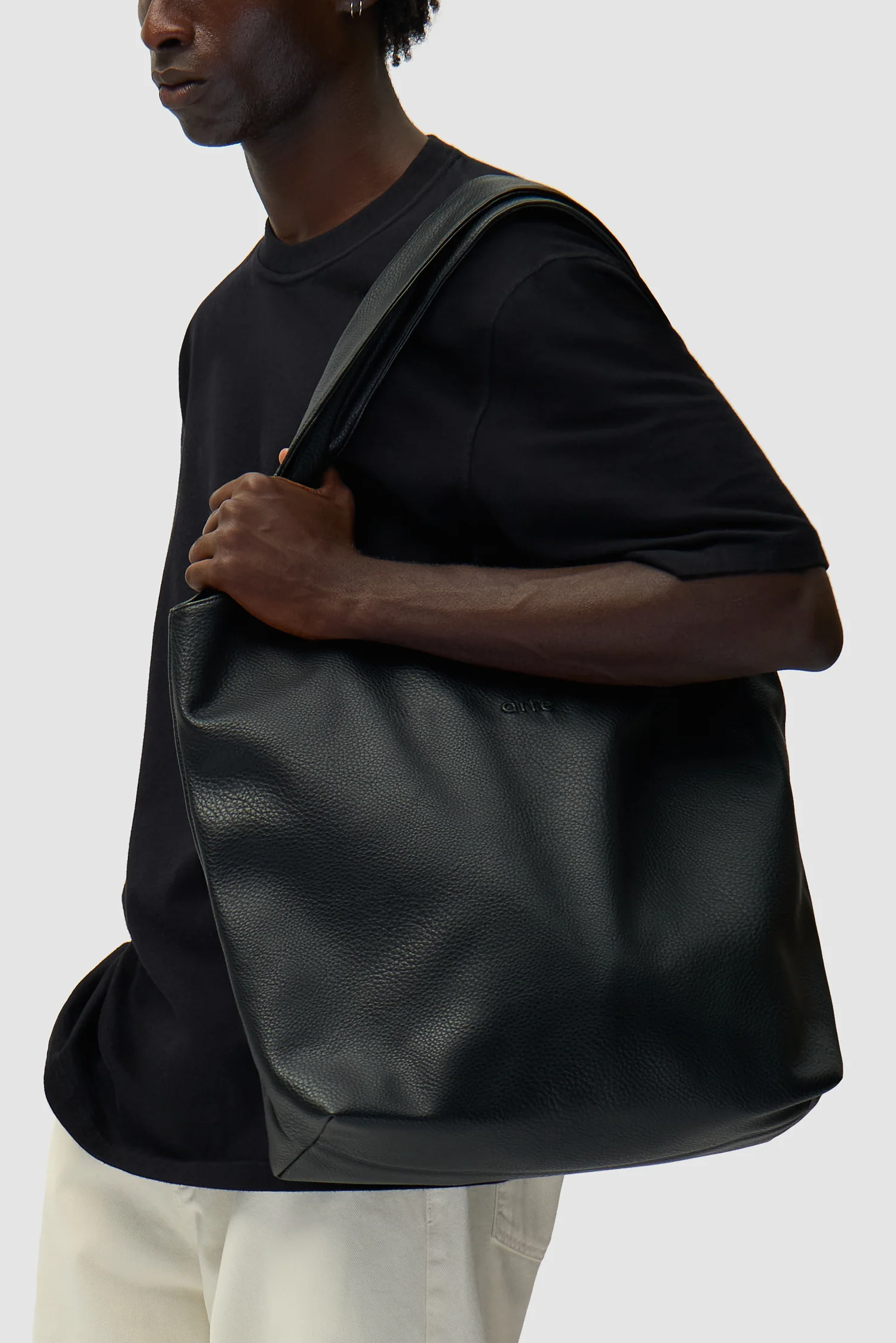 Sac en cuir - Noir - Image 5