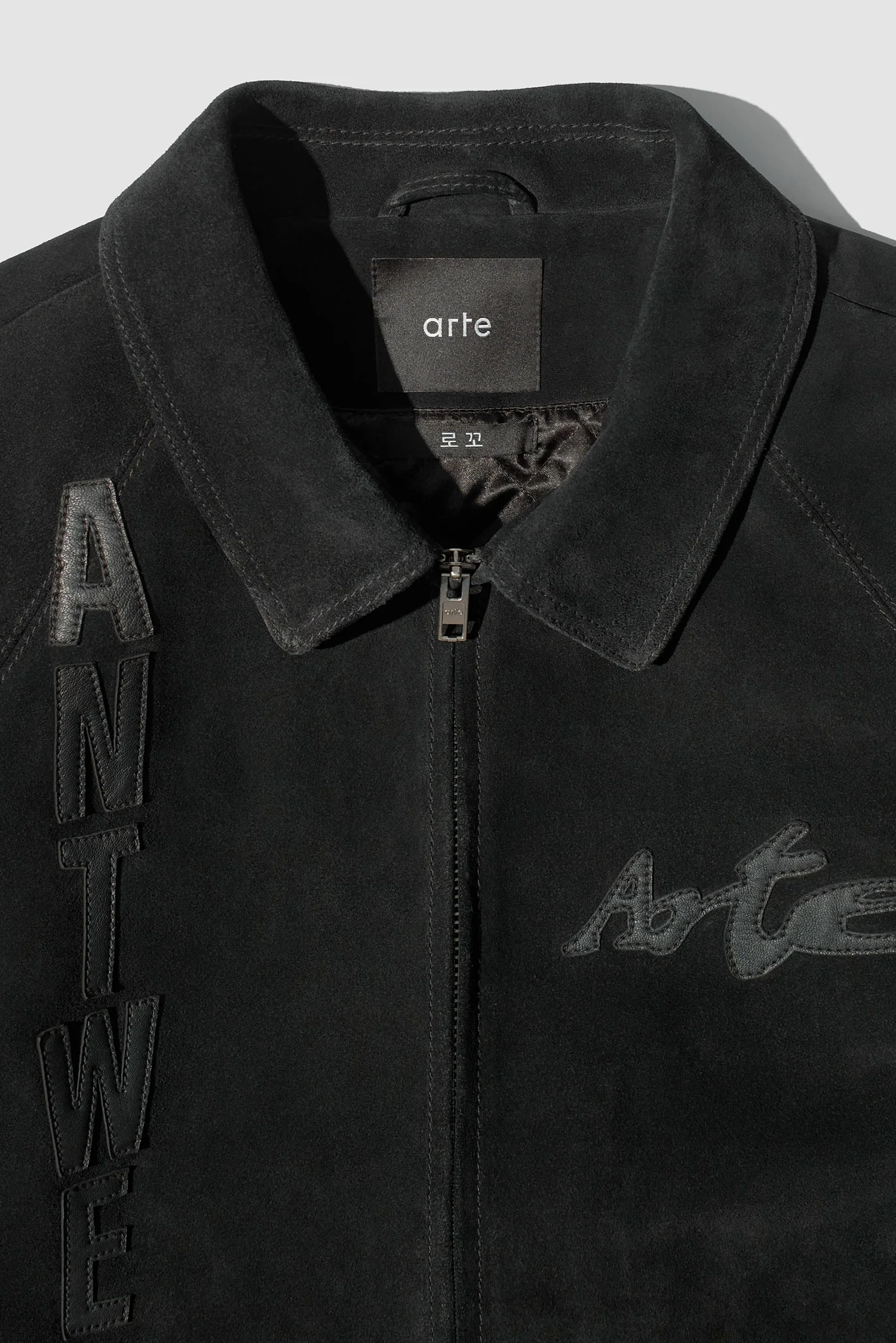 Veste à empiècements en cuir - Noir - Image 13