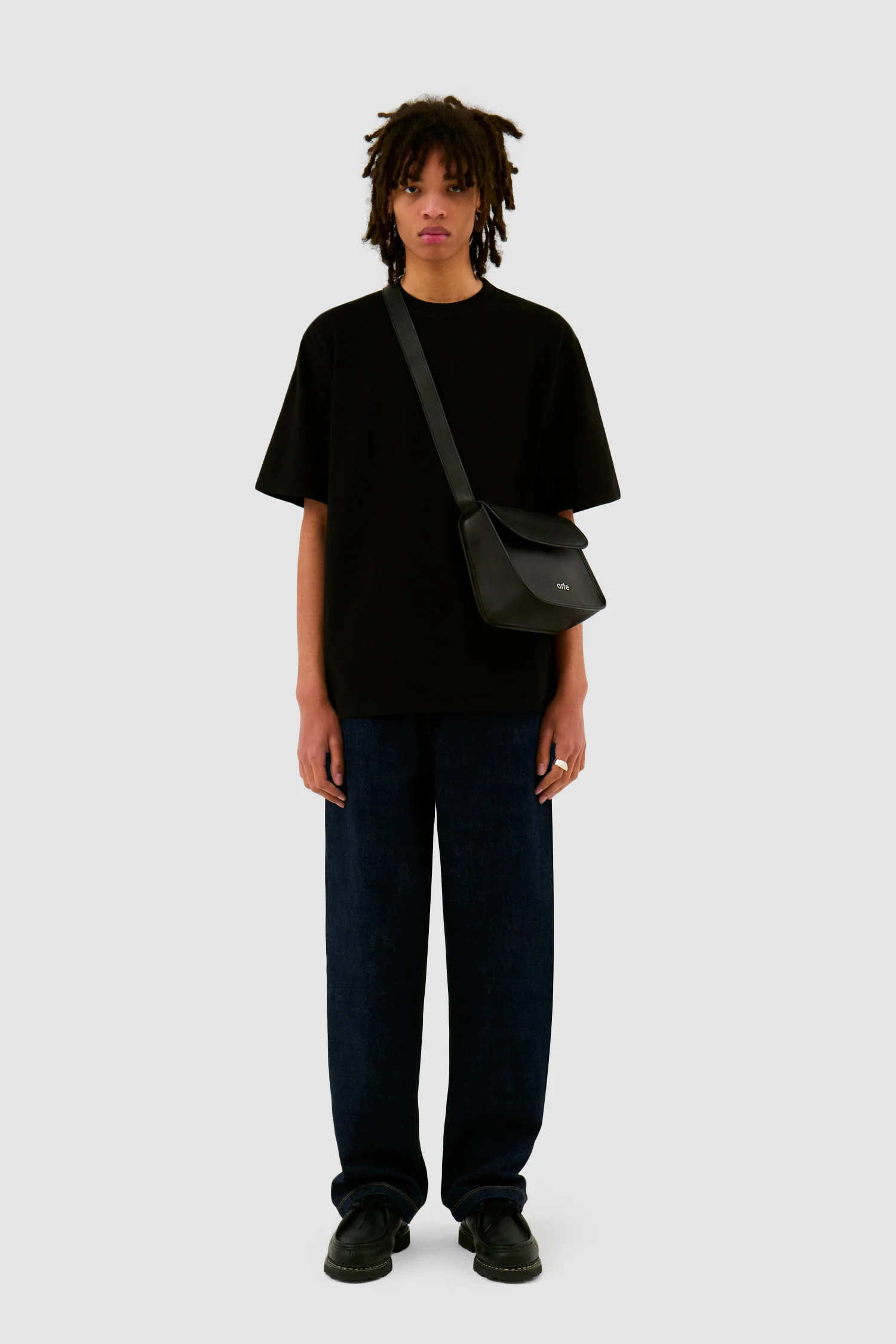 Petit sac en cuir - Noir - Image 4