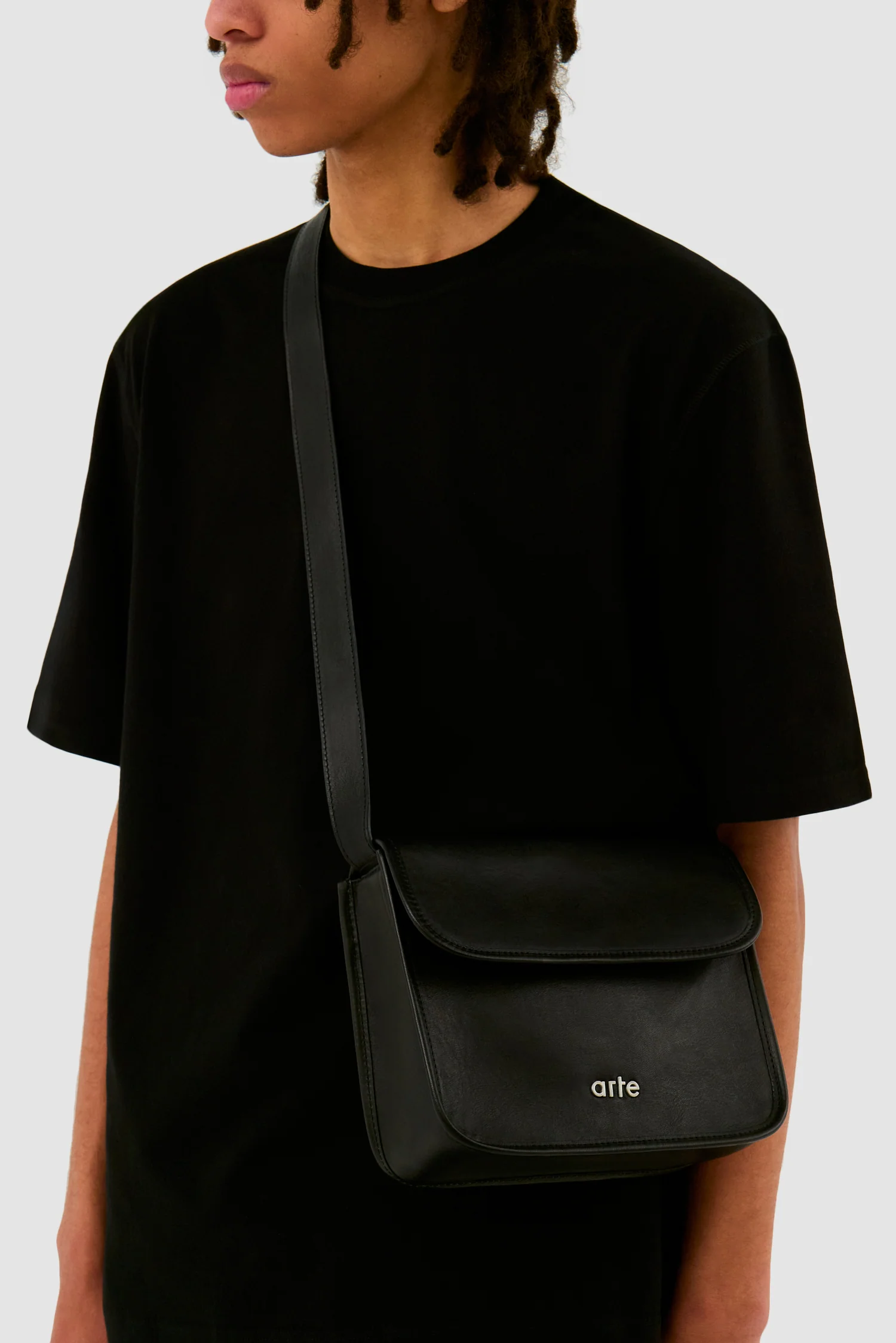 Petit sac en cuir - Noir - Image 5