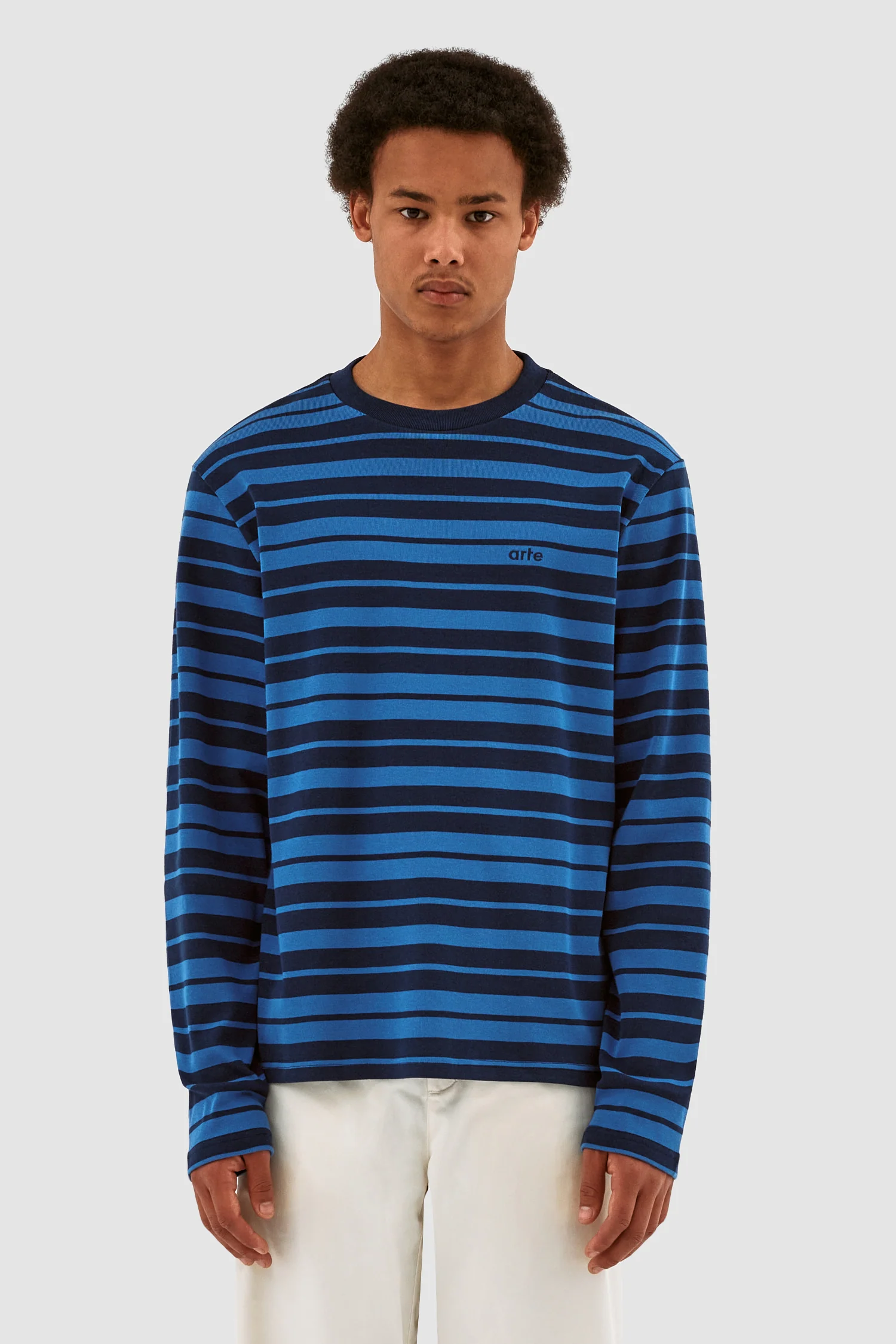 Lee Stripes Longsleeve - Bleu - Image 2