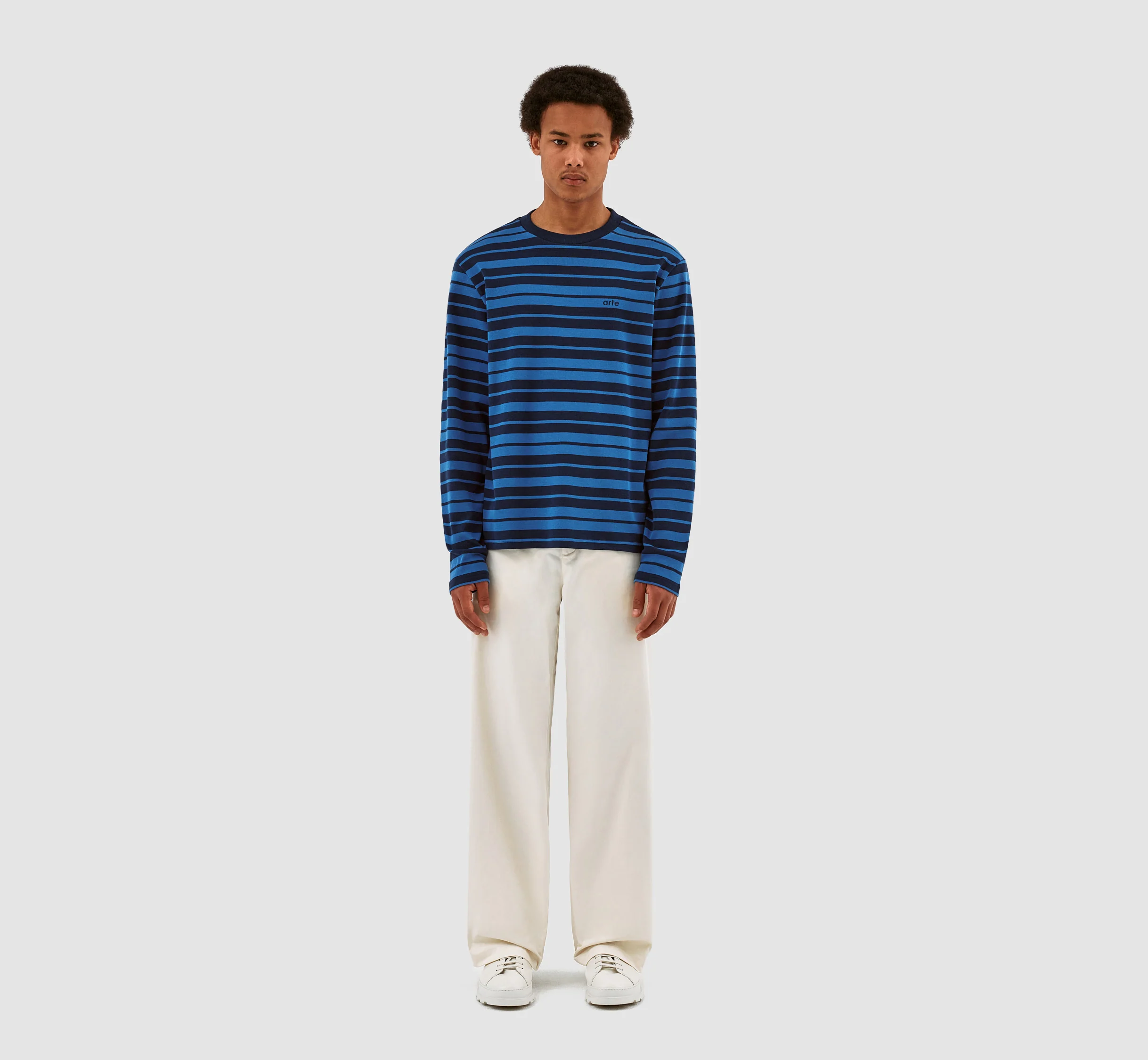 Lee Stripes Longsleeve - Bleu - Image 5