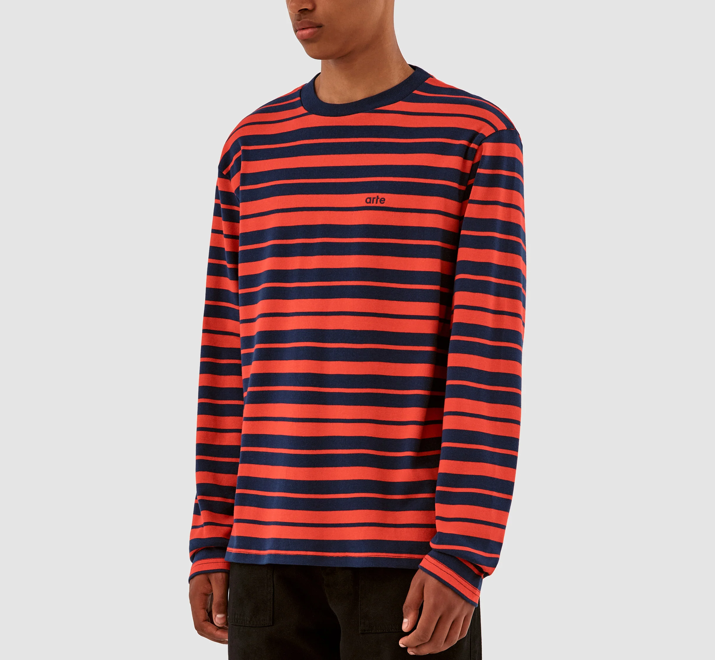 Lee Stripes Longsleeve - Navy/Red - Image 4