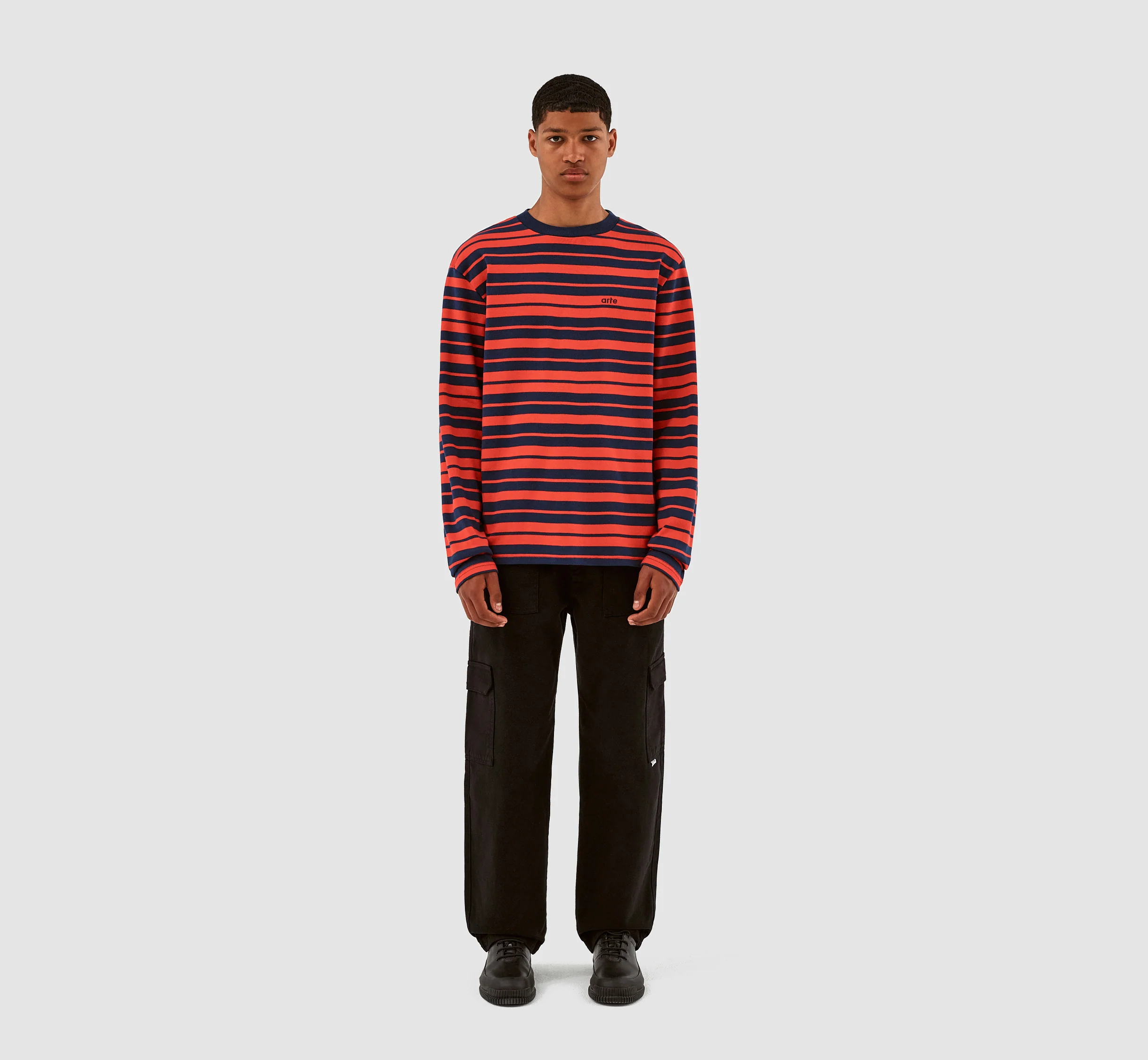 Lee Stripes Longsleeve - Navy/Red - Image 5