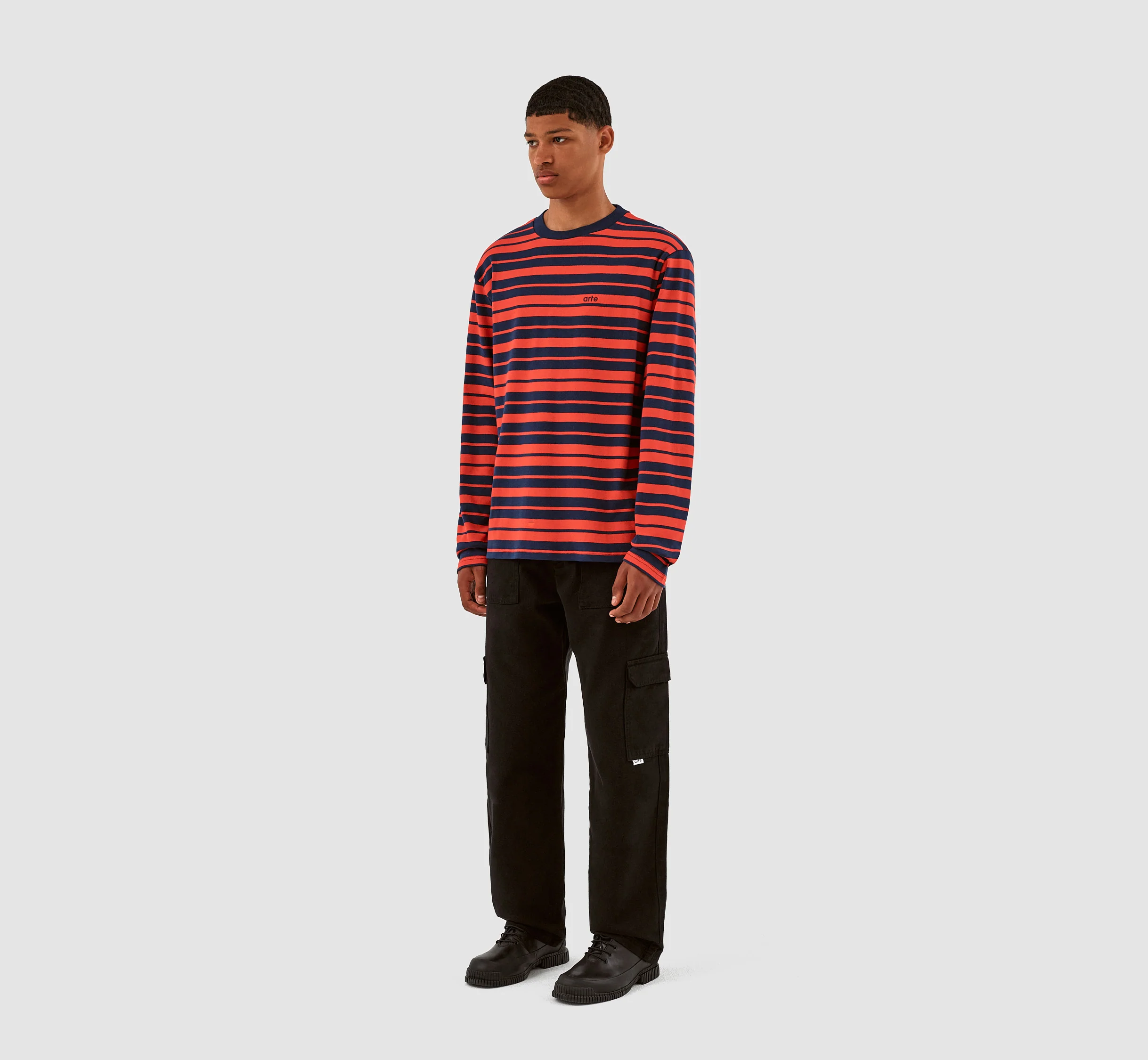 Lee Stripes Longsleeve - Navy/Red - Image 6