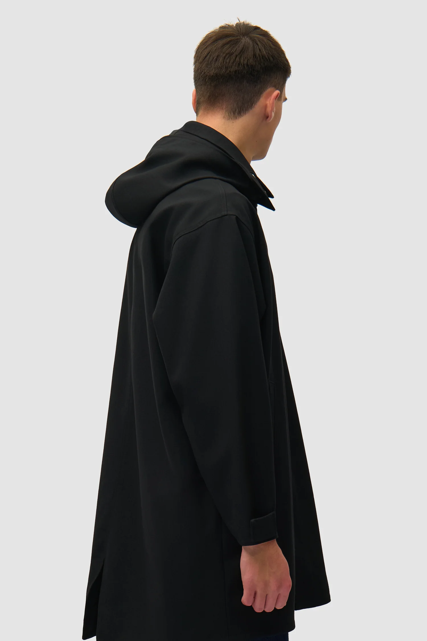 Manteau en lin - Noir - Image 3