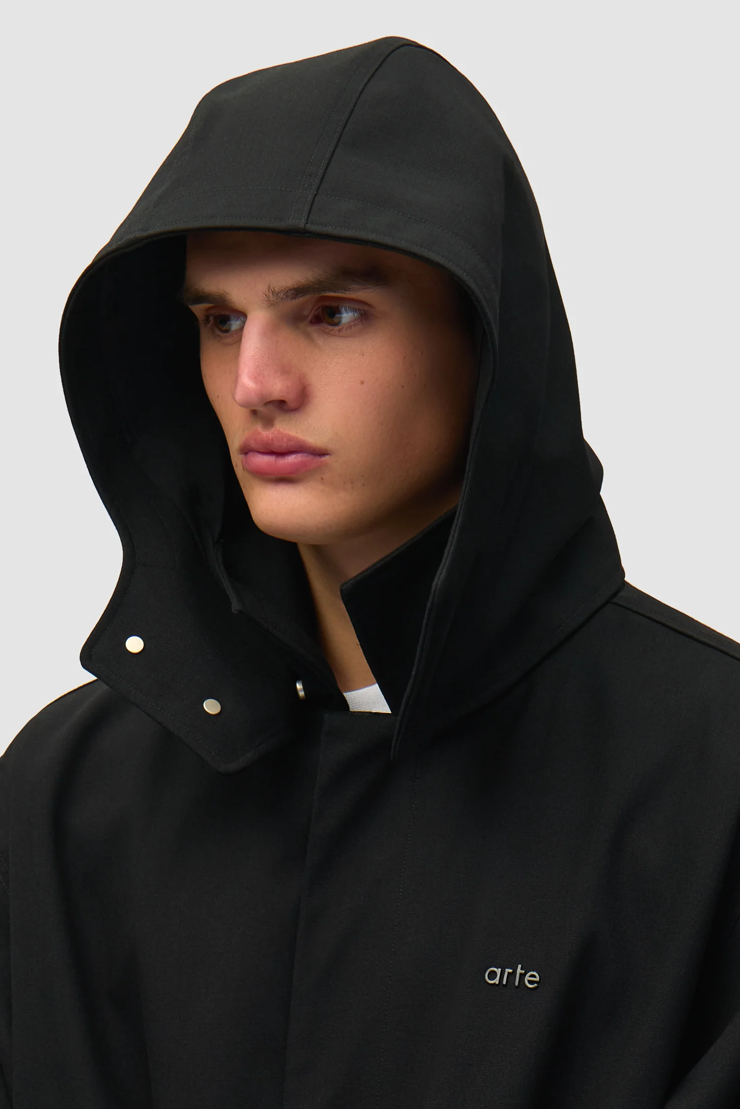 Manteau en lin - Noir - Image 9