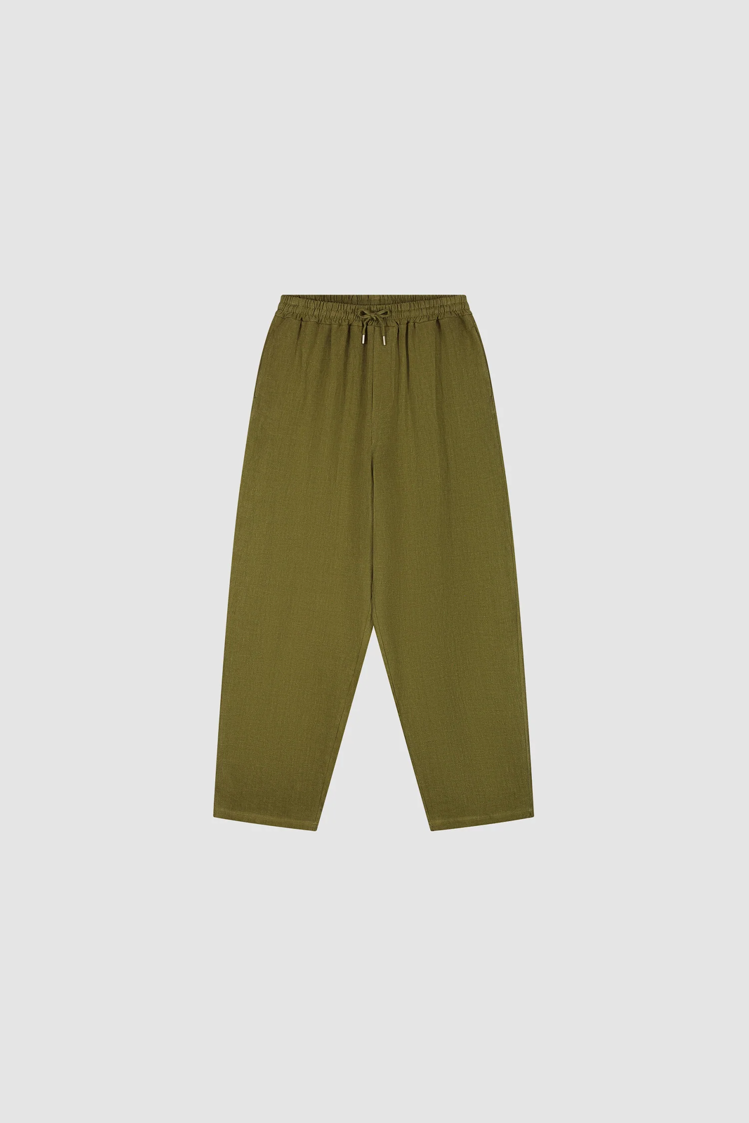 Pantalon en lin - Vert - Image 10