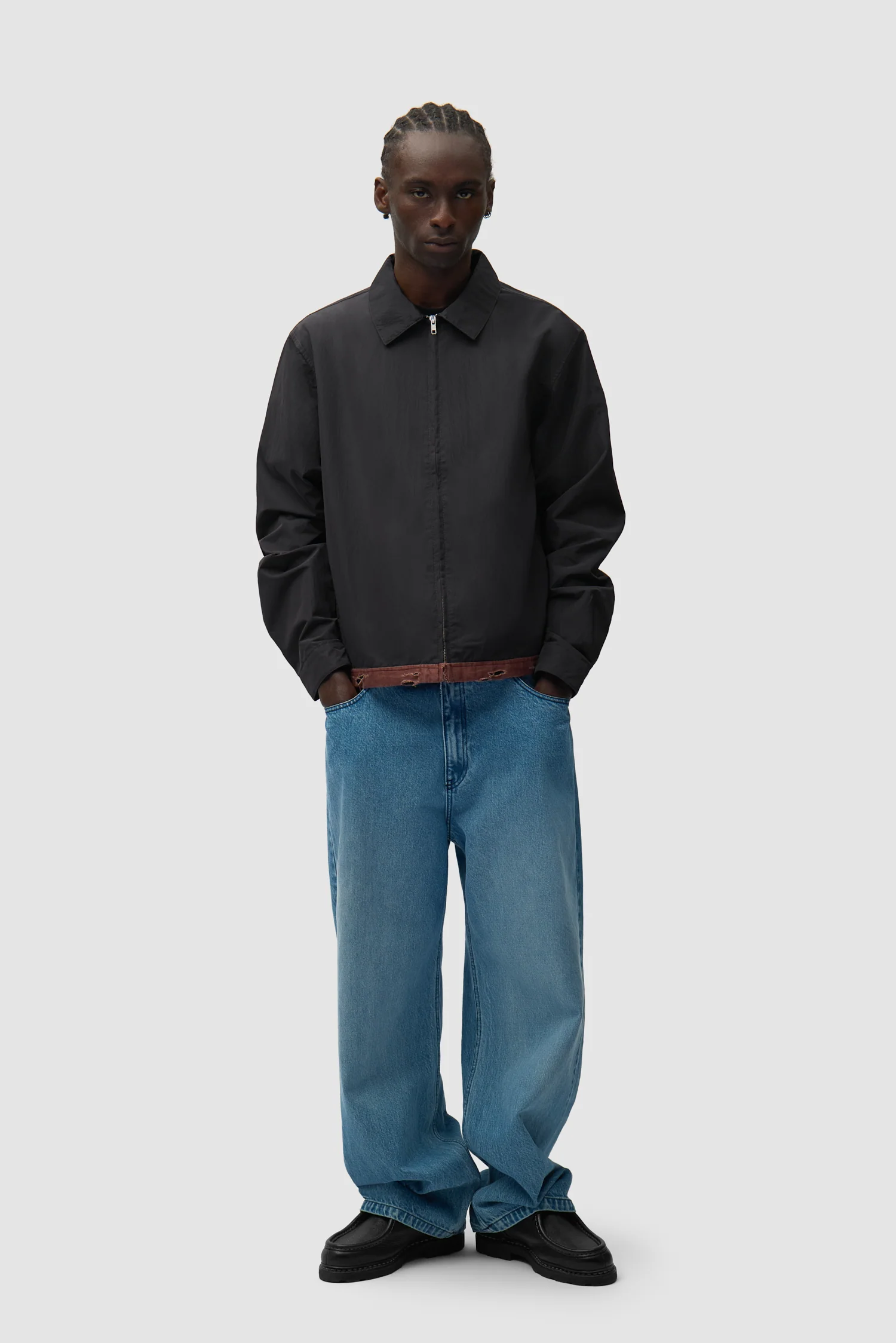 Veste classique en ruban de lin - Noir - Image 5