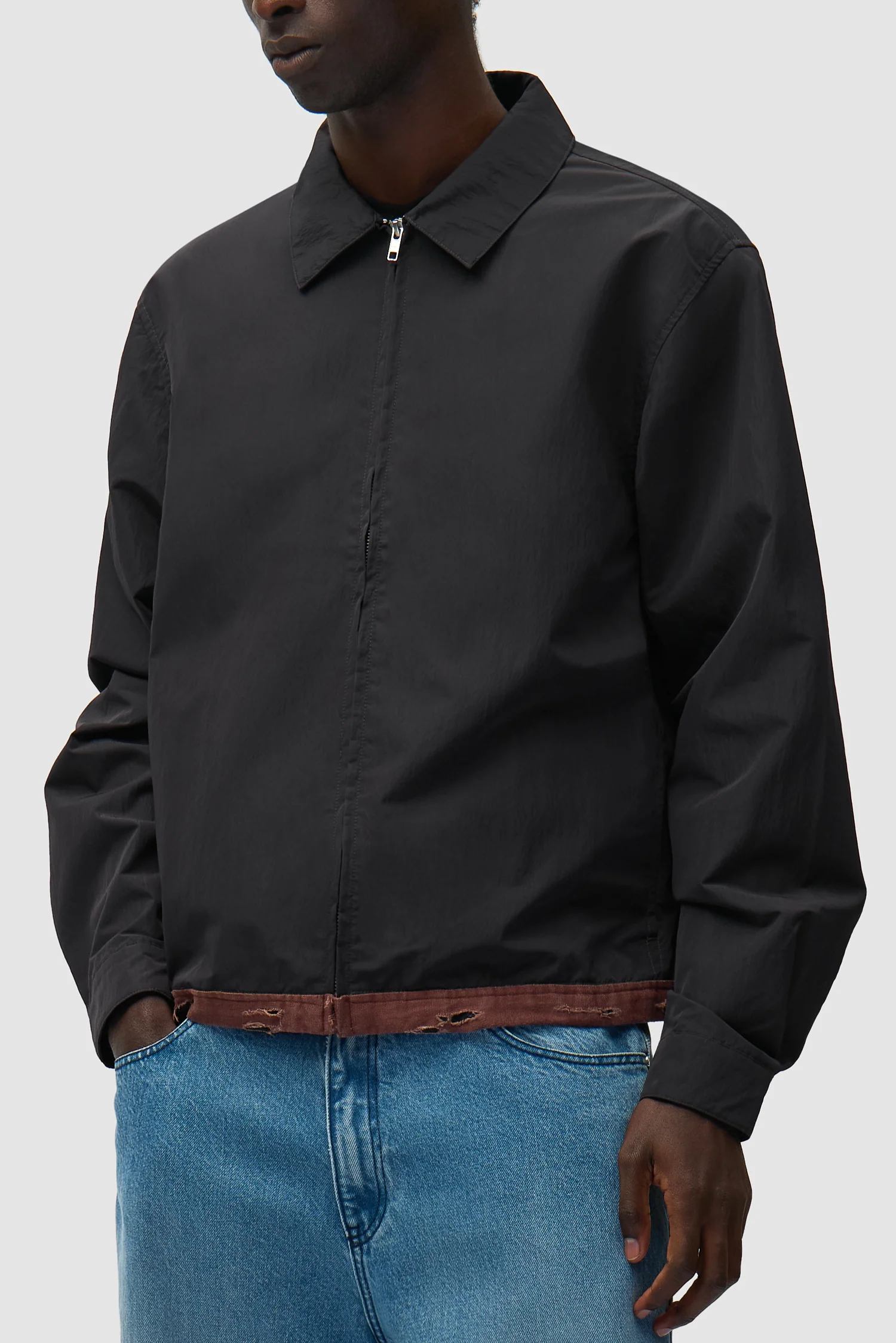 Veste classique en ruban de lin - Noir - Image 7
