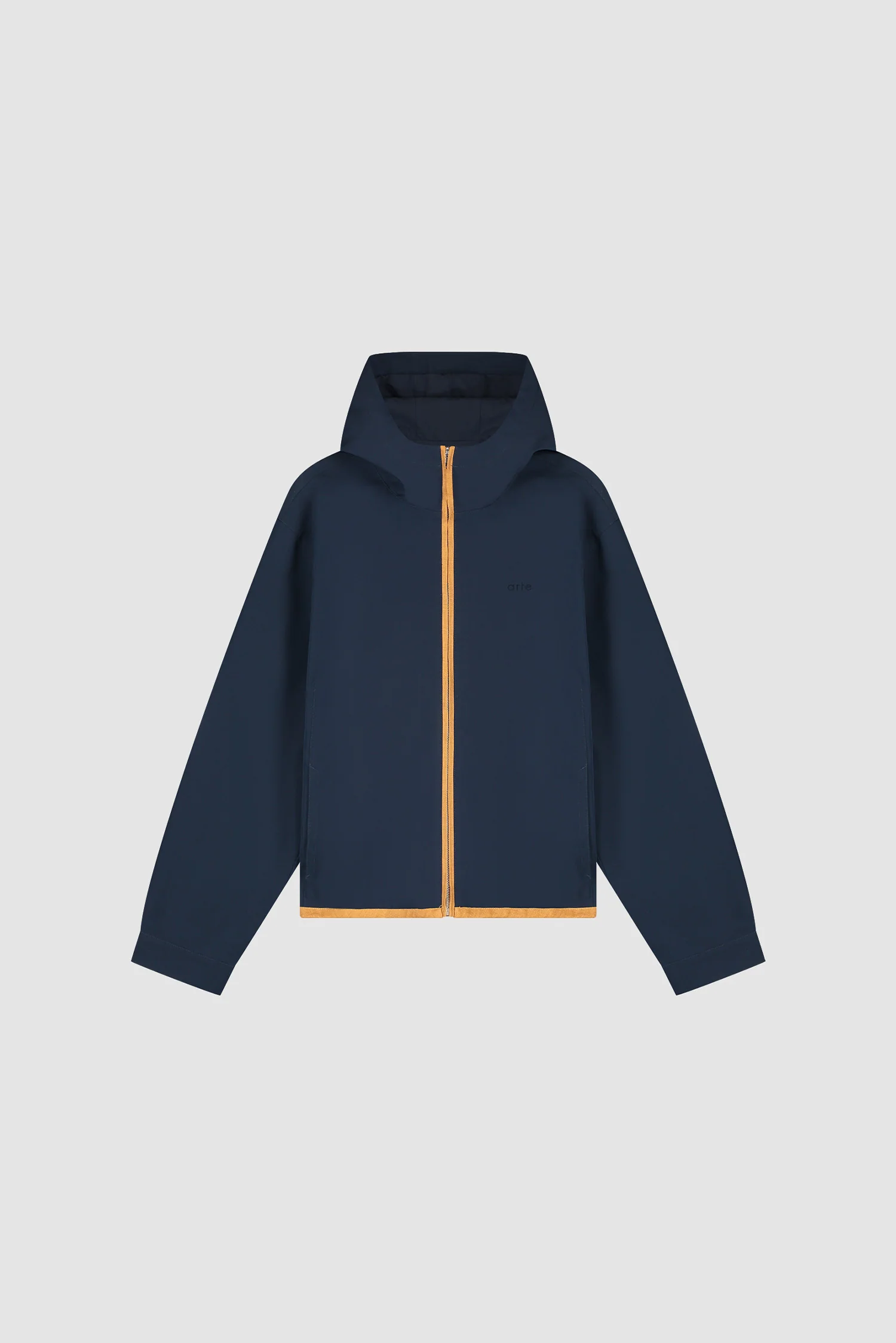 Veste à capuche en lin - Bleu marine - Image 9