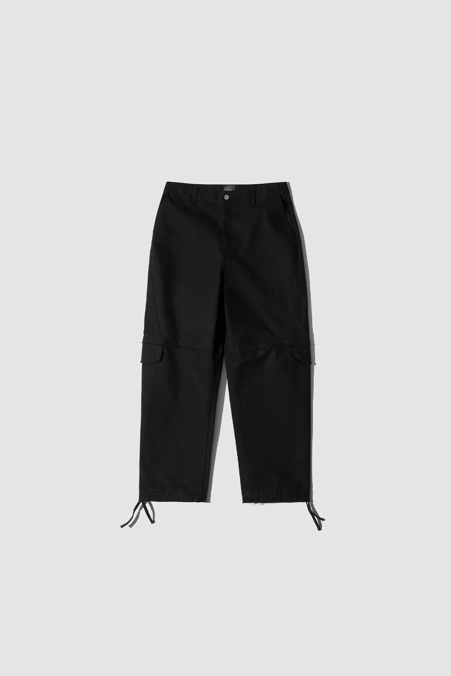 Pantalon cargo déstructuré - Noir - Image 9