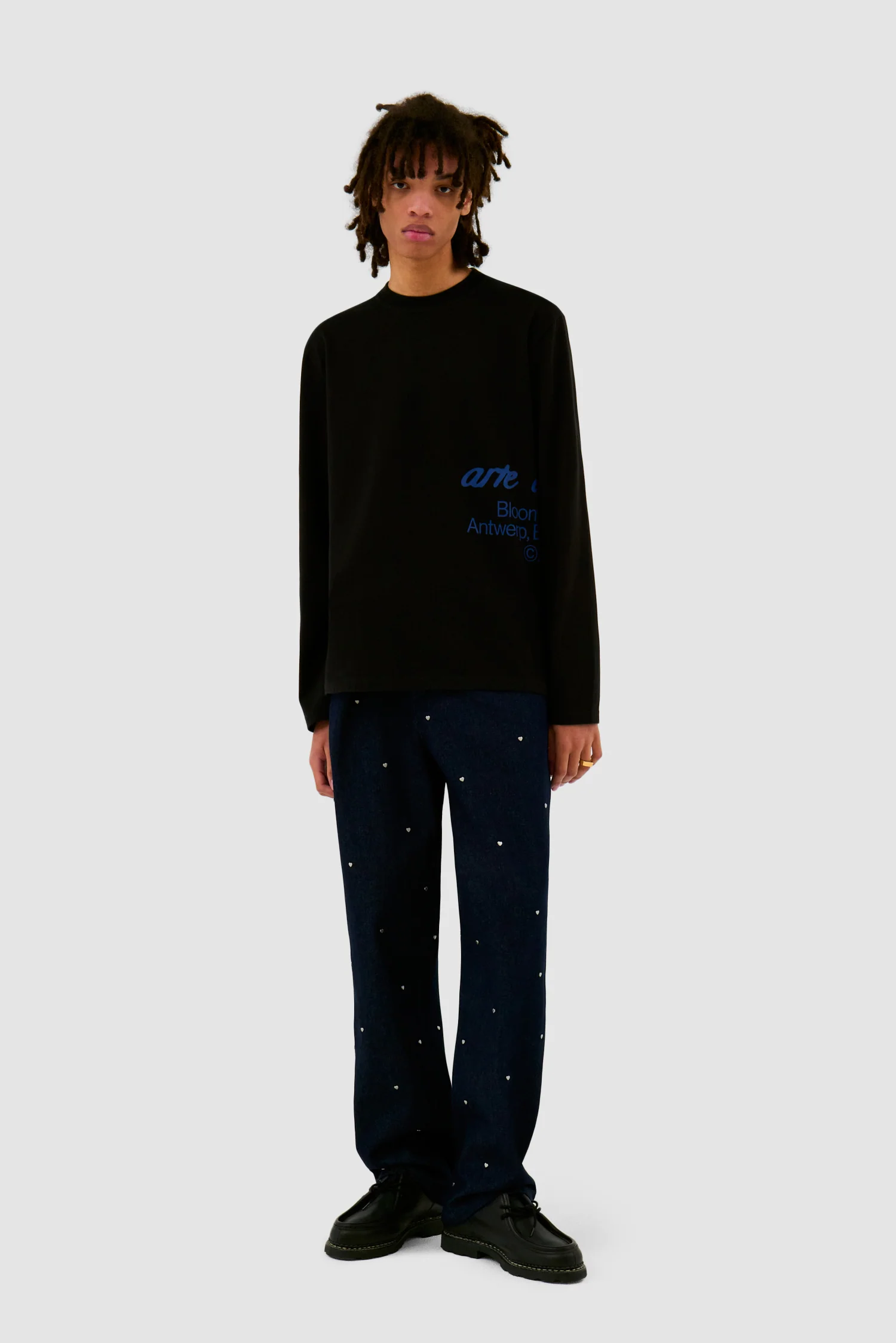 Pantalon Loose Heart - Navy - Image 4