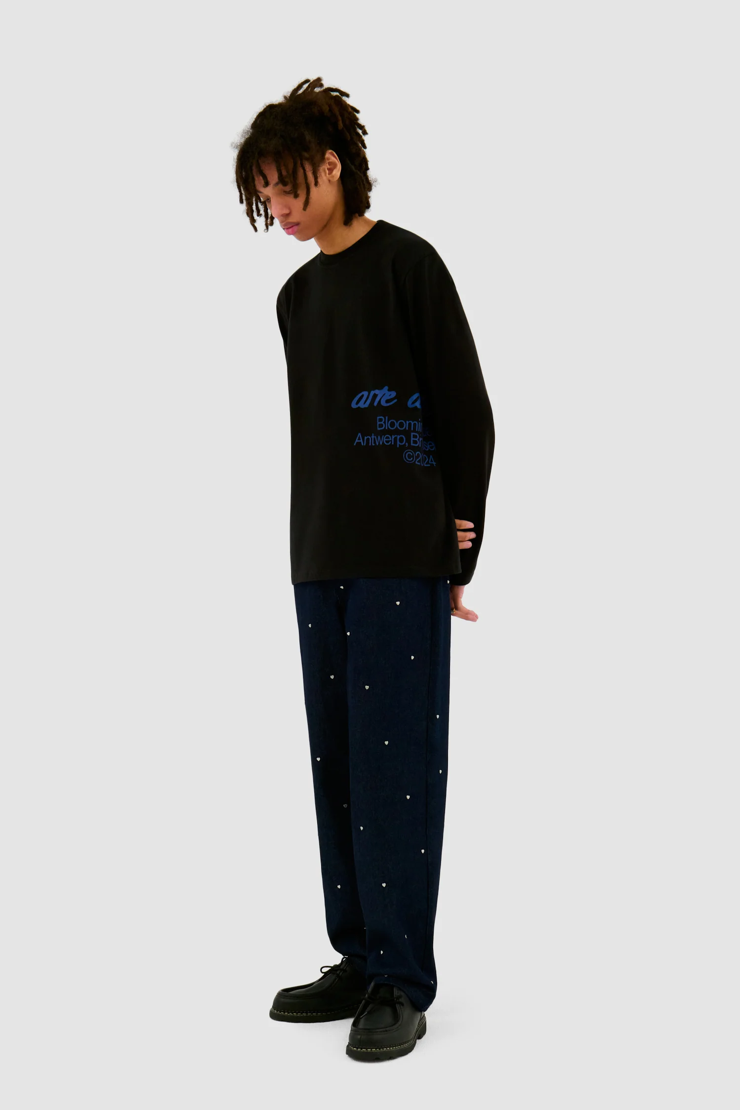 Pantalon Loose Heart - Navy - Image 5