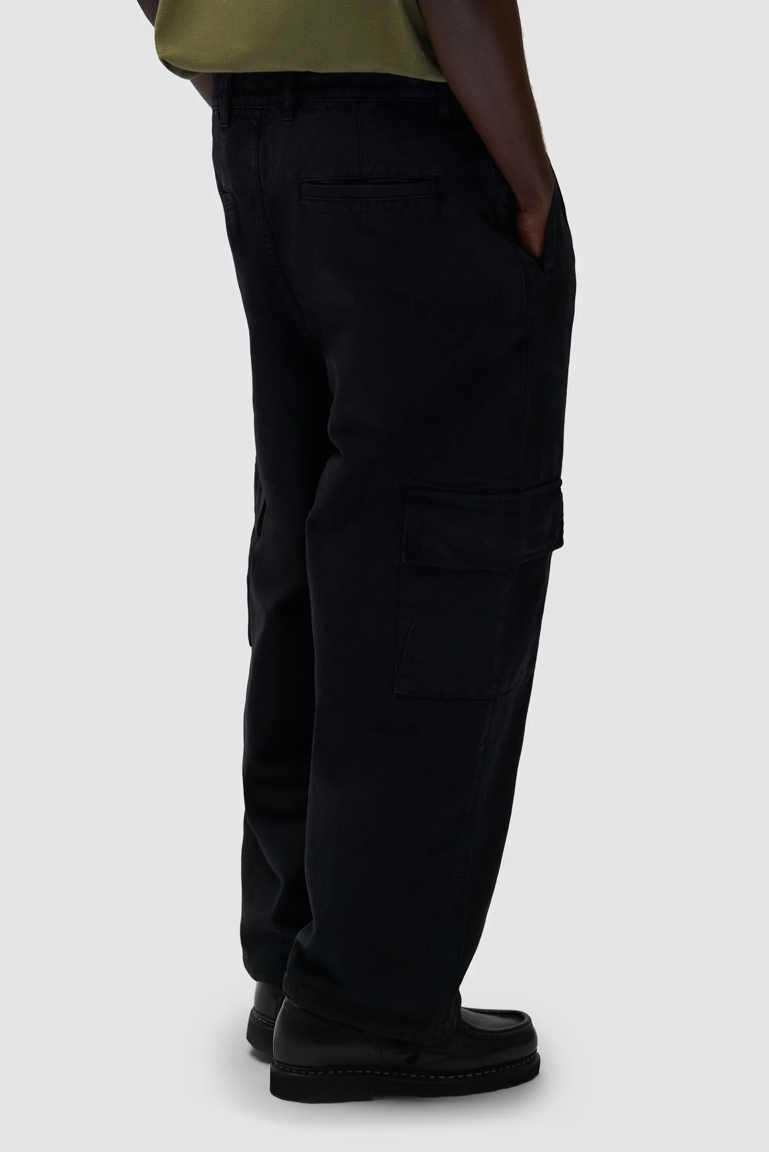 Pantalon cargo bas - Noir - Image 4