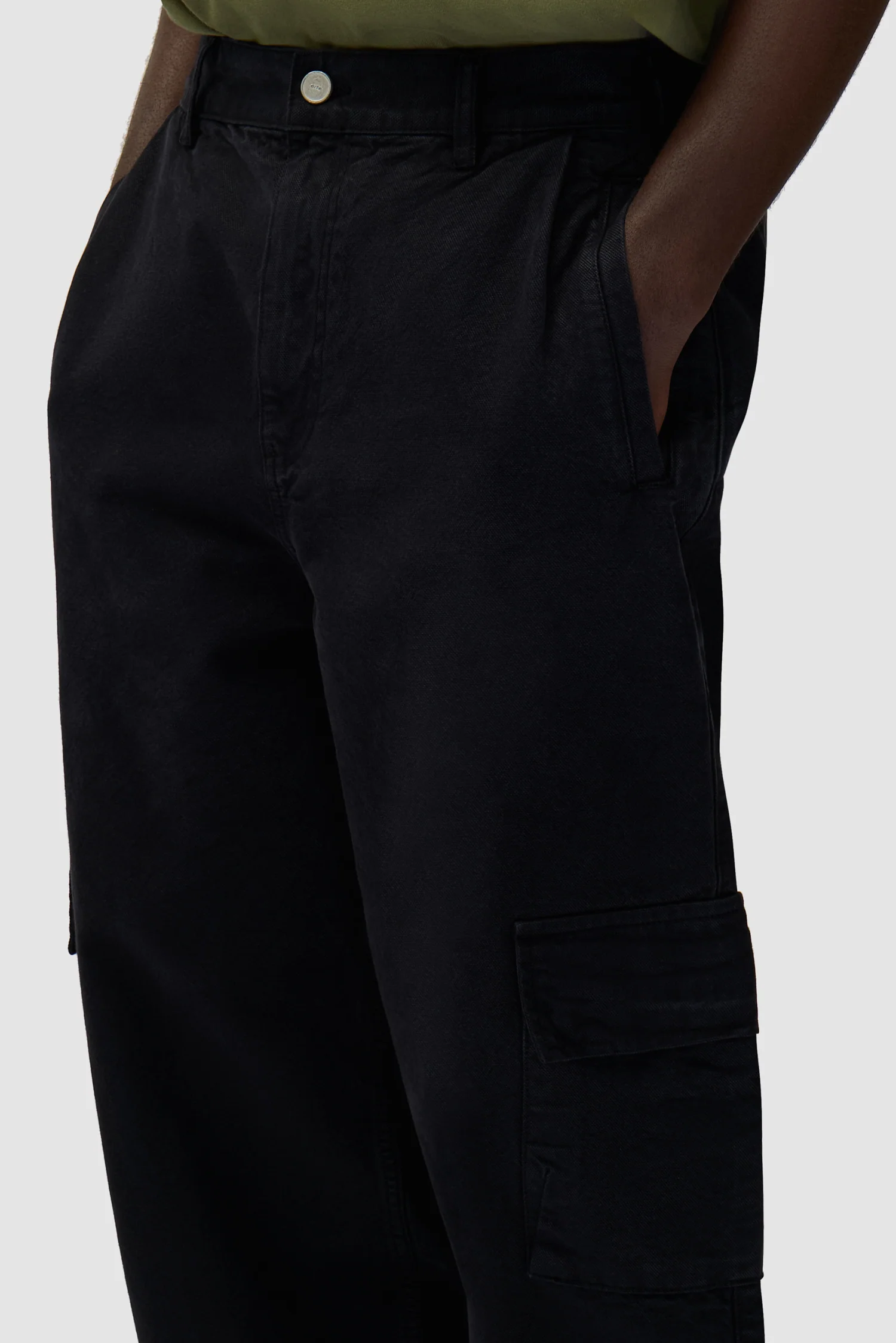 Pantalon cargo bas - Noir - Image 7