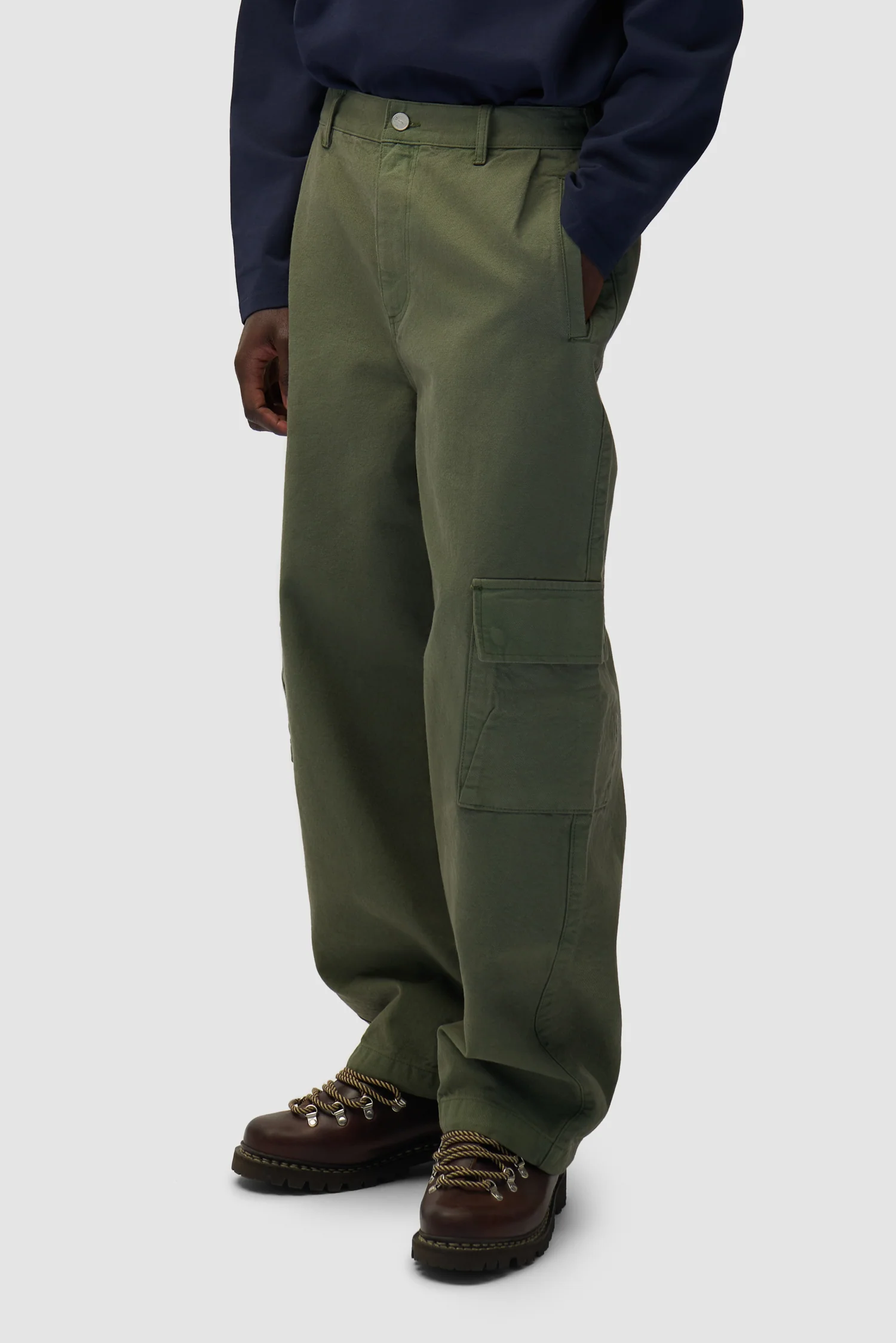 Pantalon cargo bas - Vert - Image 3