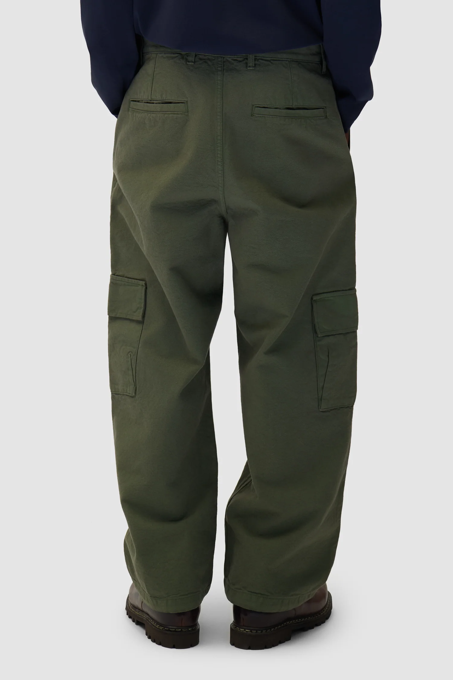 Pantalon cargo bas - Vert - Image 4