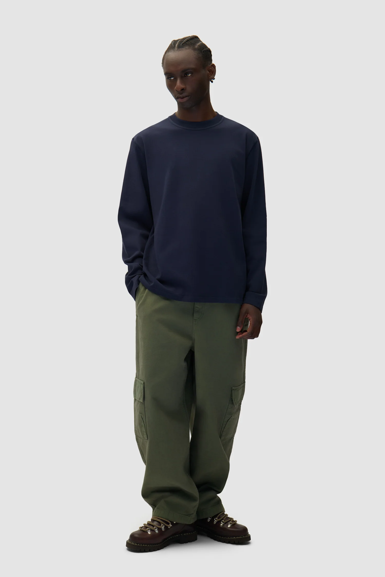 Pantalon cargo bas - Vert - Image 5