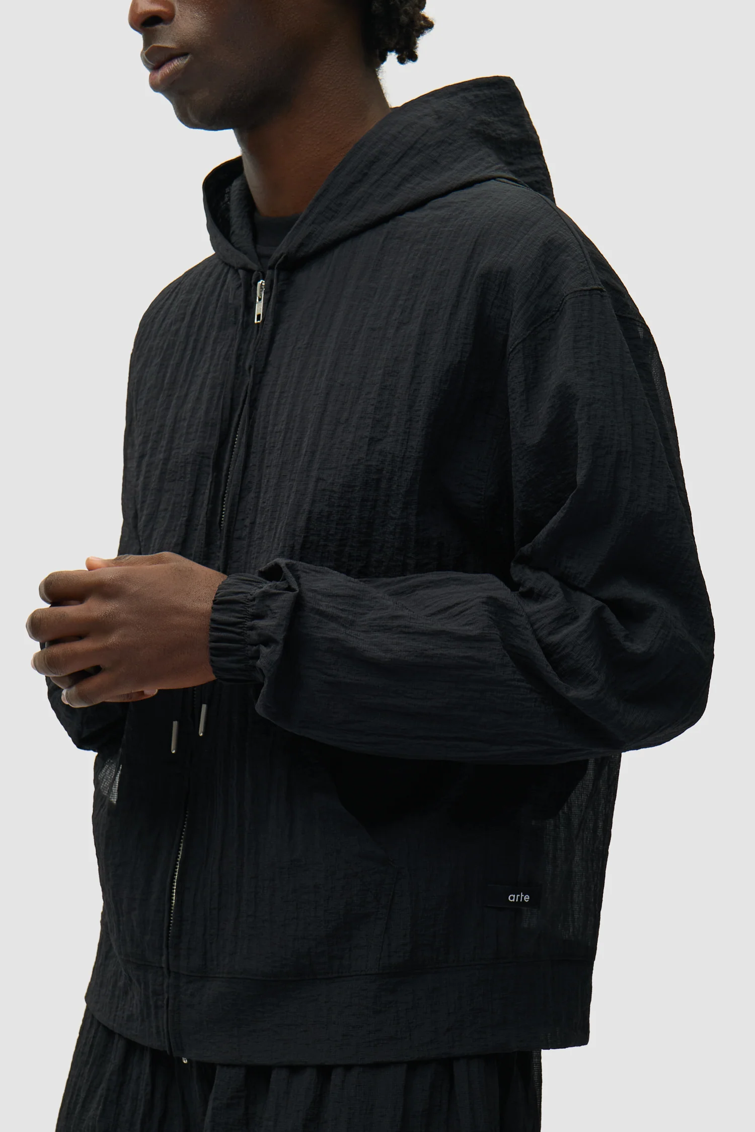 Veste en maille - Noir - Image 7
