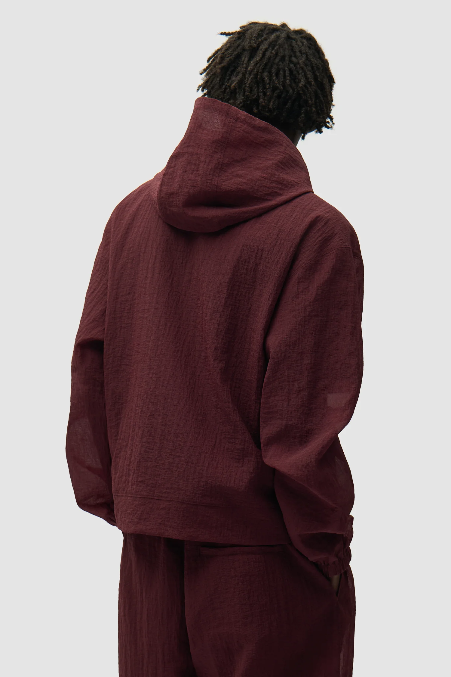 Veste en maille - Bordeaux - Image 3