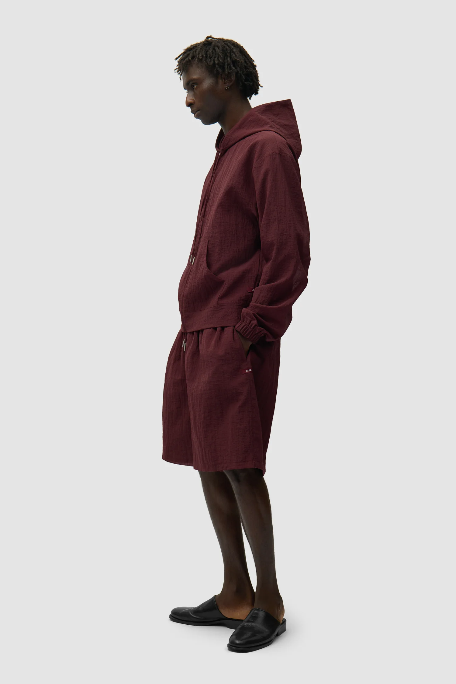 Veste en maille - Bordeaux - Image 5