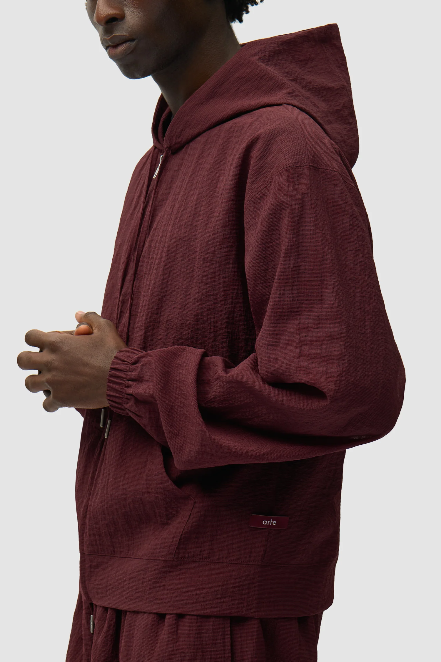 Veste en maille - Bordeaux - Image 7