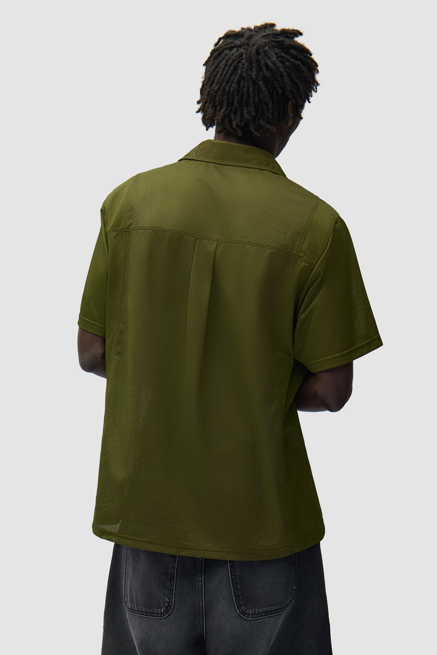 Chemise en maille - Vert - Image 3