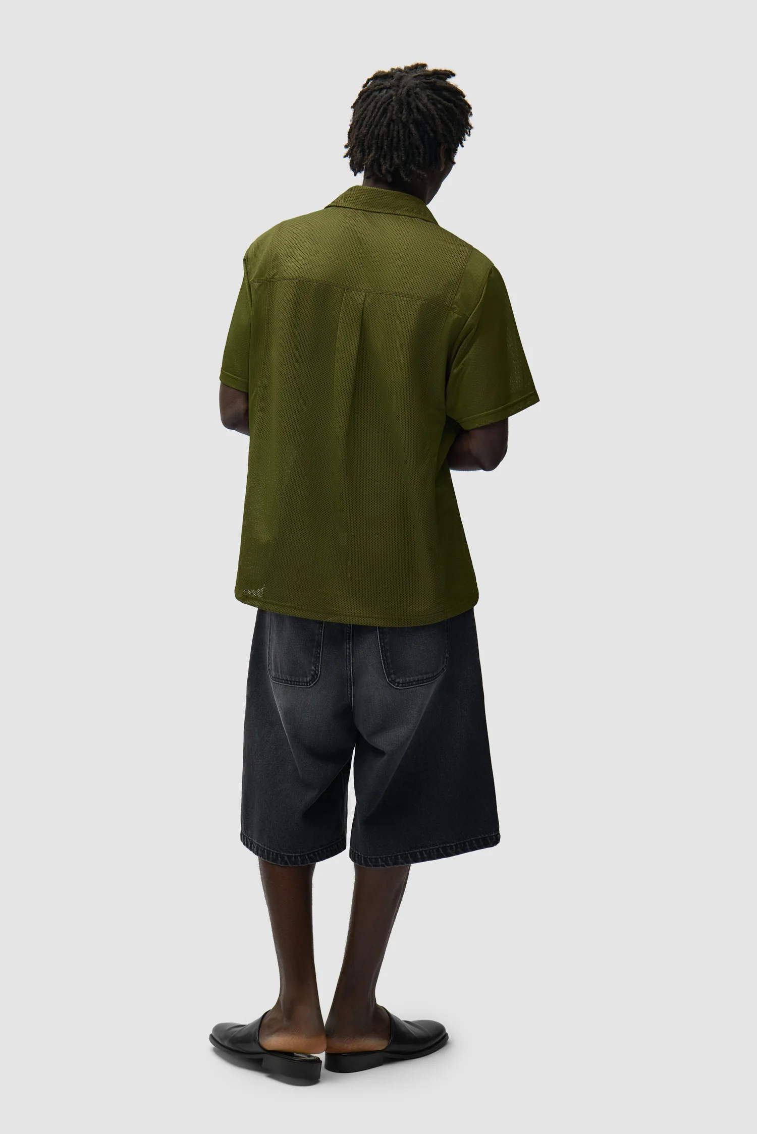 Chemise en maille - Vert - Image 6