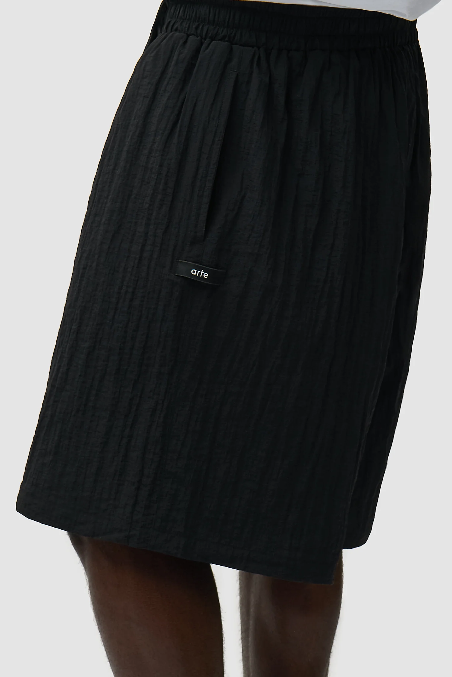 Short en maille - Noir - Image 8