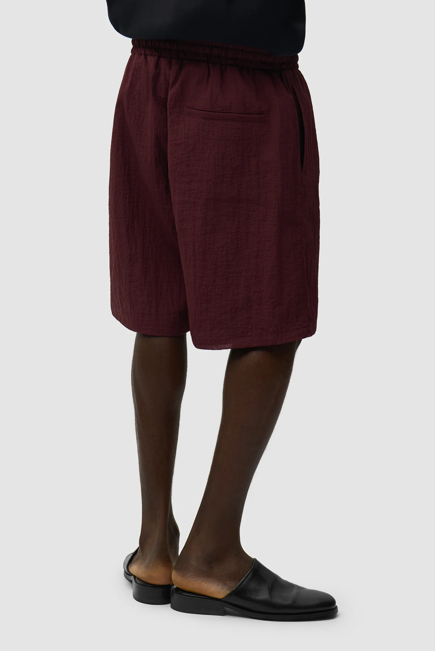 Short en maille - Bordeaux - Image 4