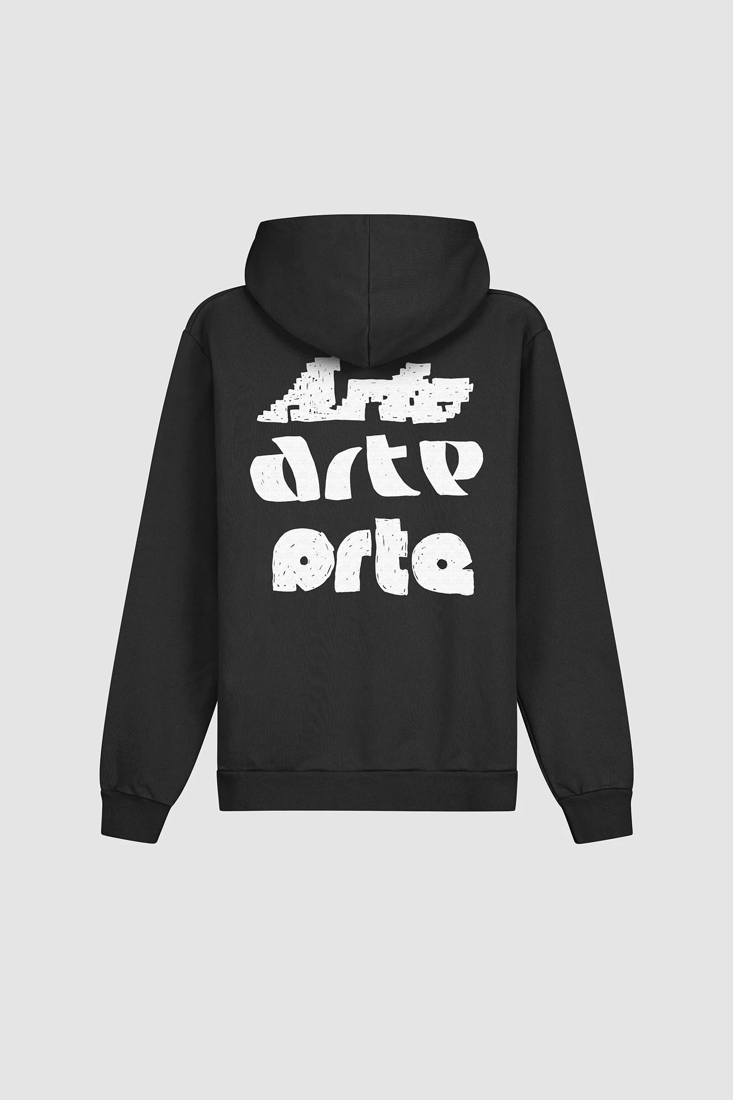 Sweat à capuche imprimé Multi Arte - Noir - Image 8