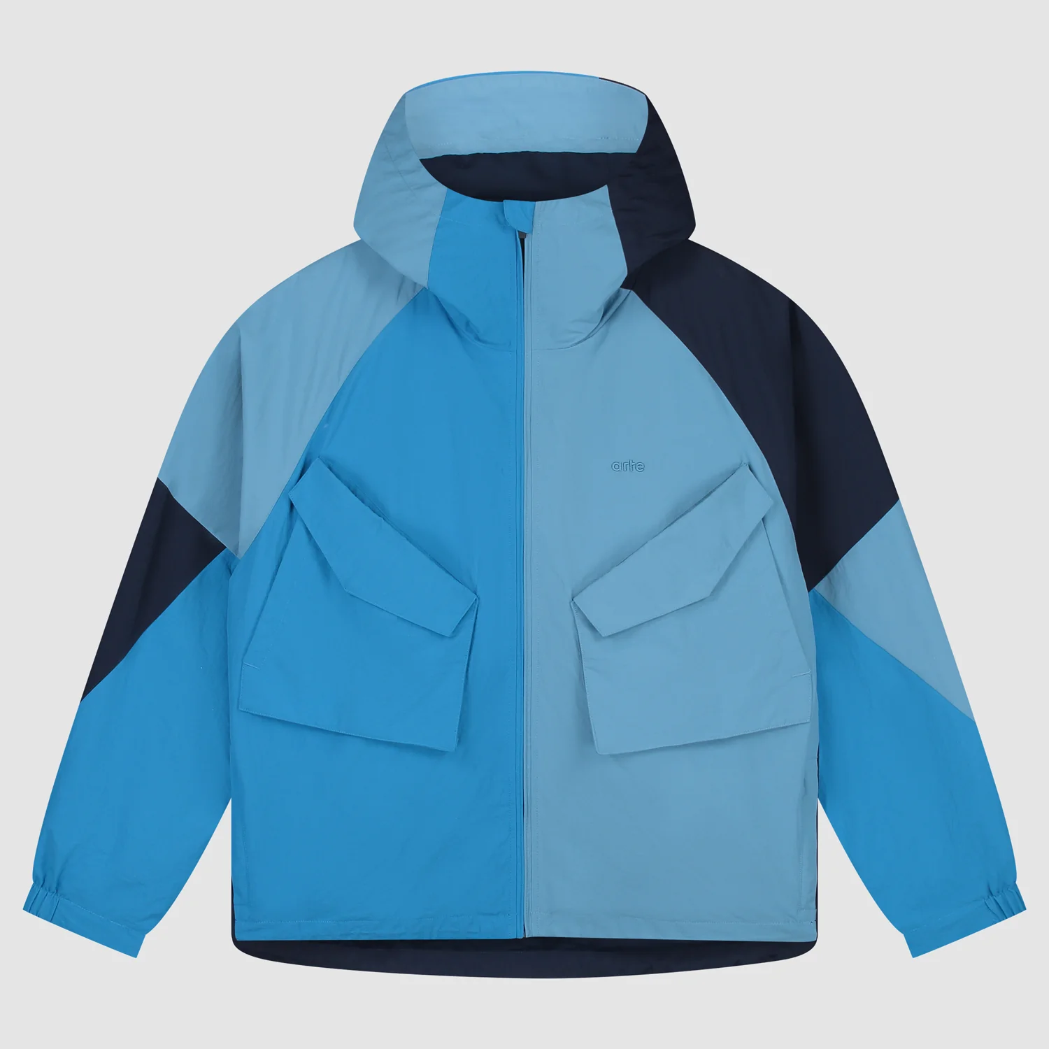 Veste technique multicolore - Bleue