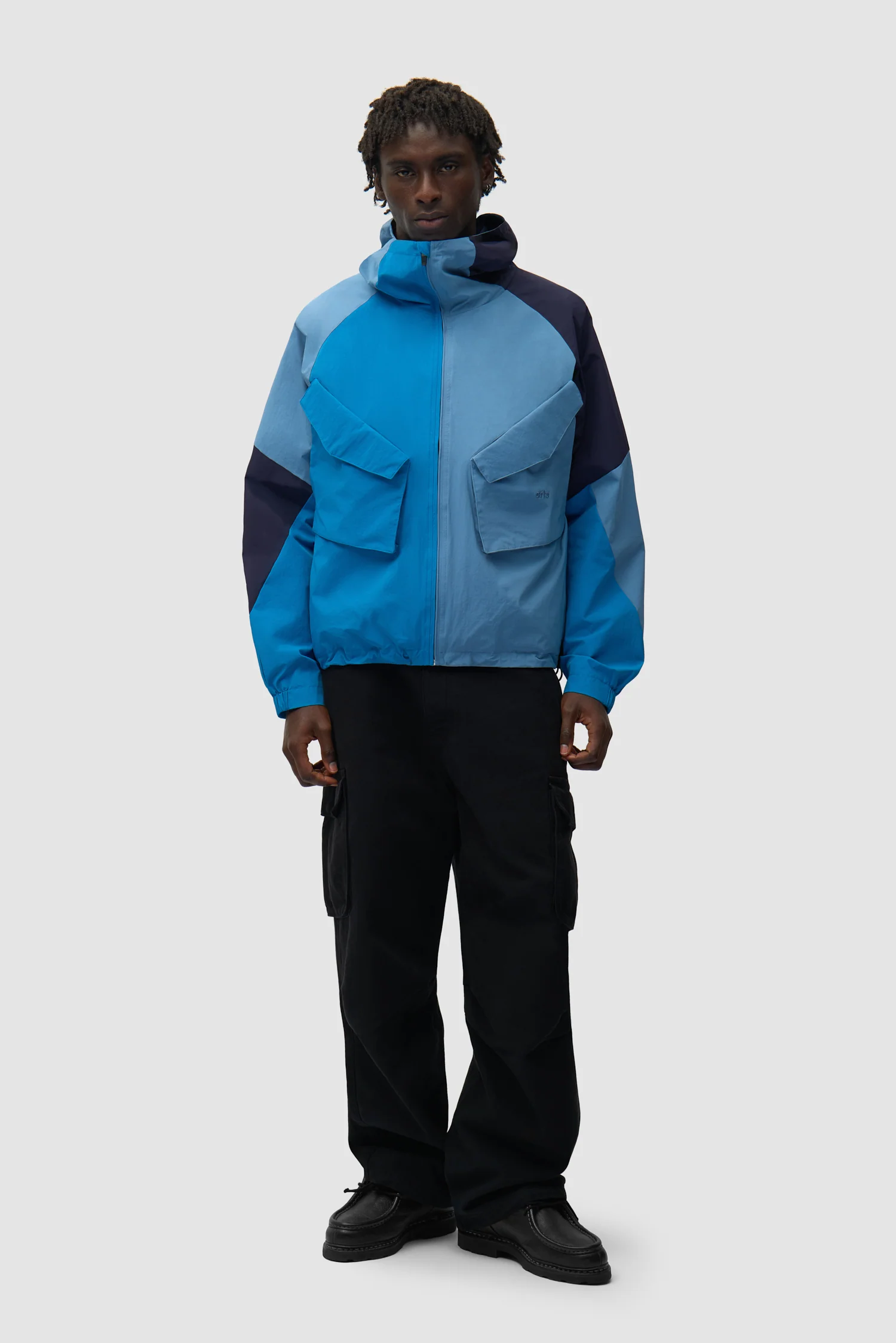 Veste technique multicolore - Bleue - Image 4