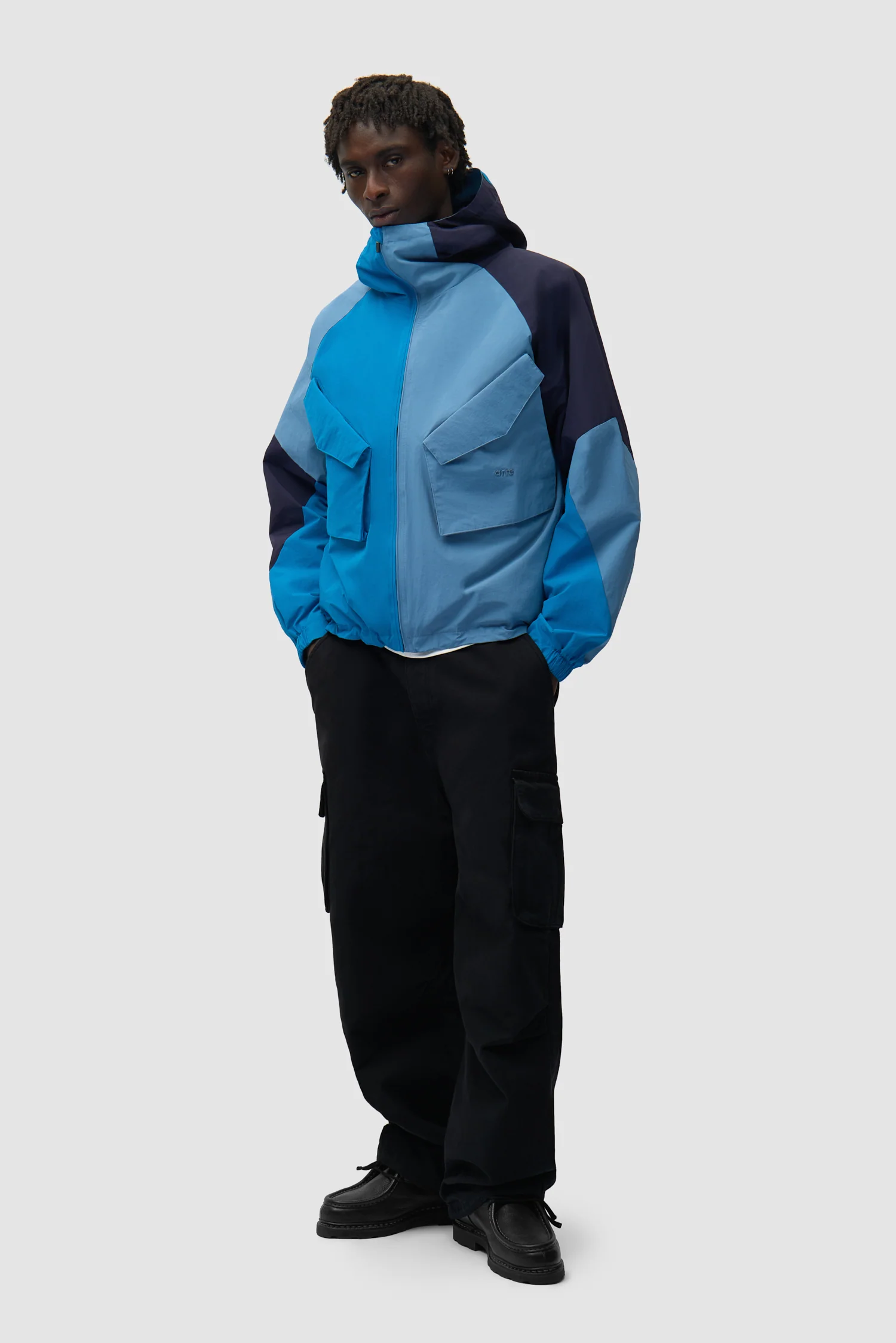 Veste technique multicolore - Bleue - Image 5