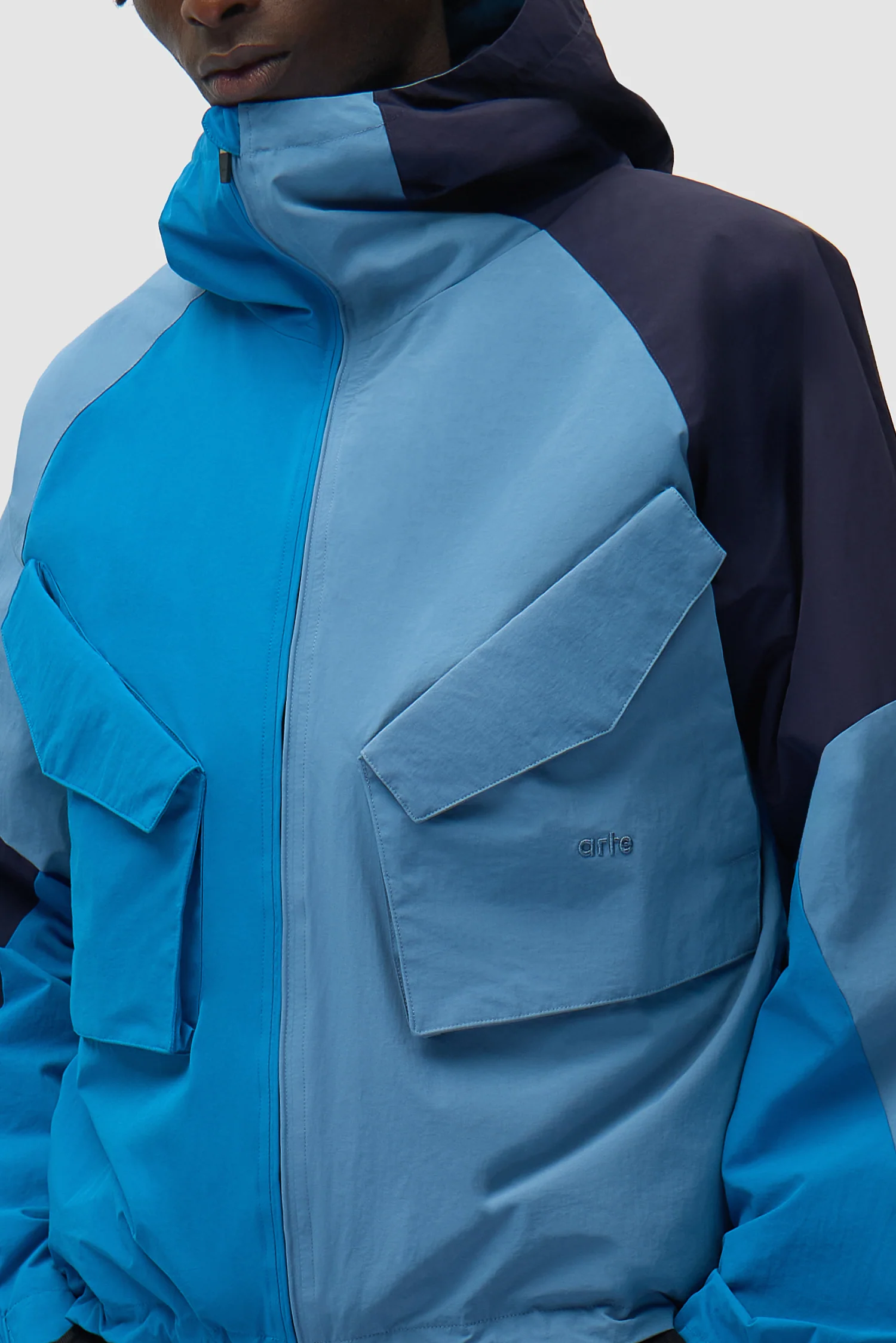 Veste technique multicolore - Bleue - Image 7