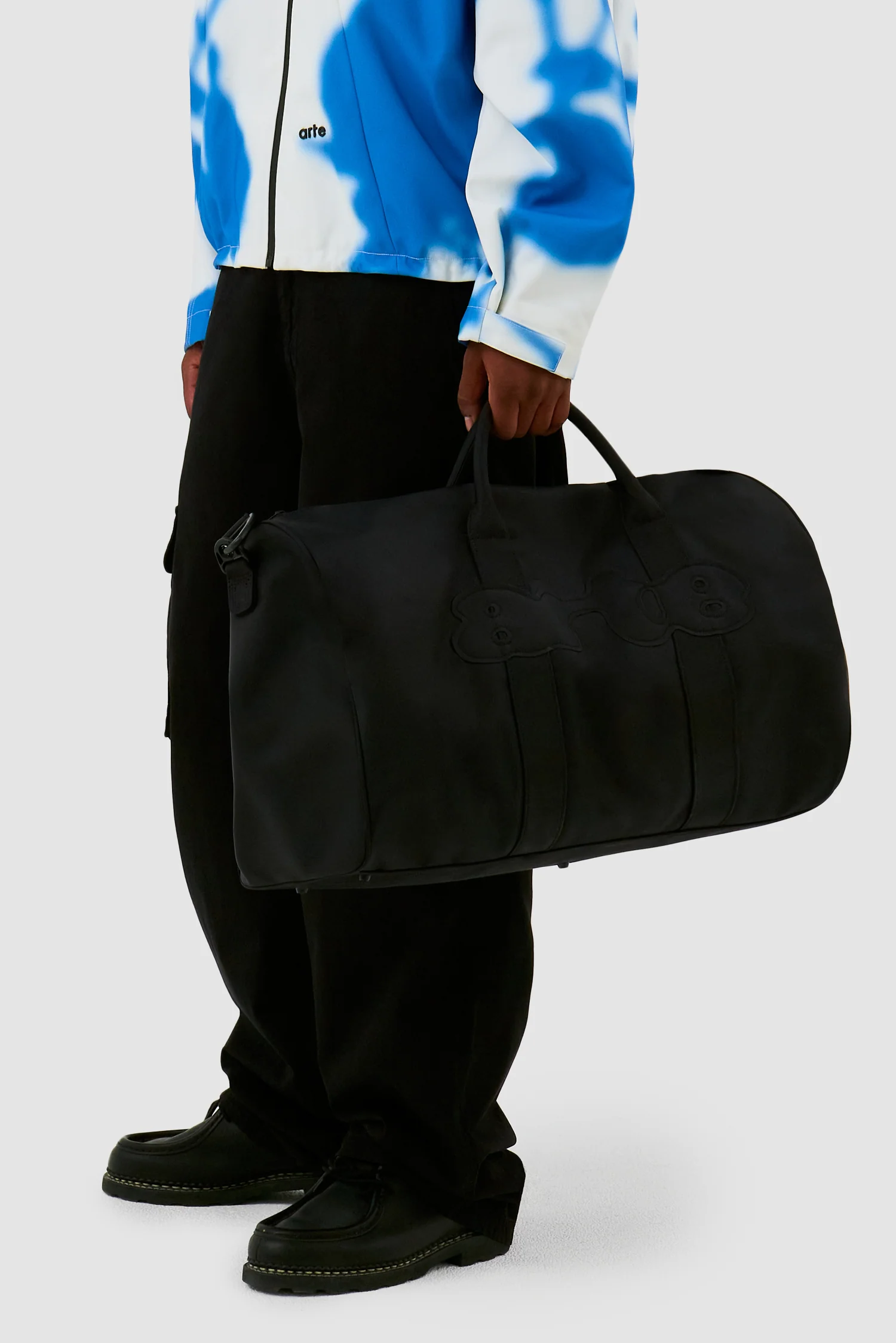 Sac de sport en nylon - Noir - Image 3