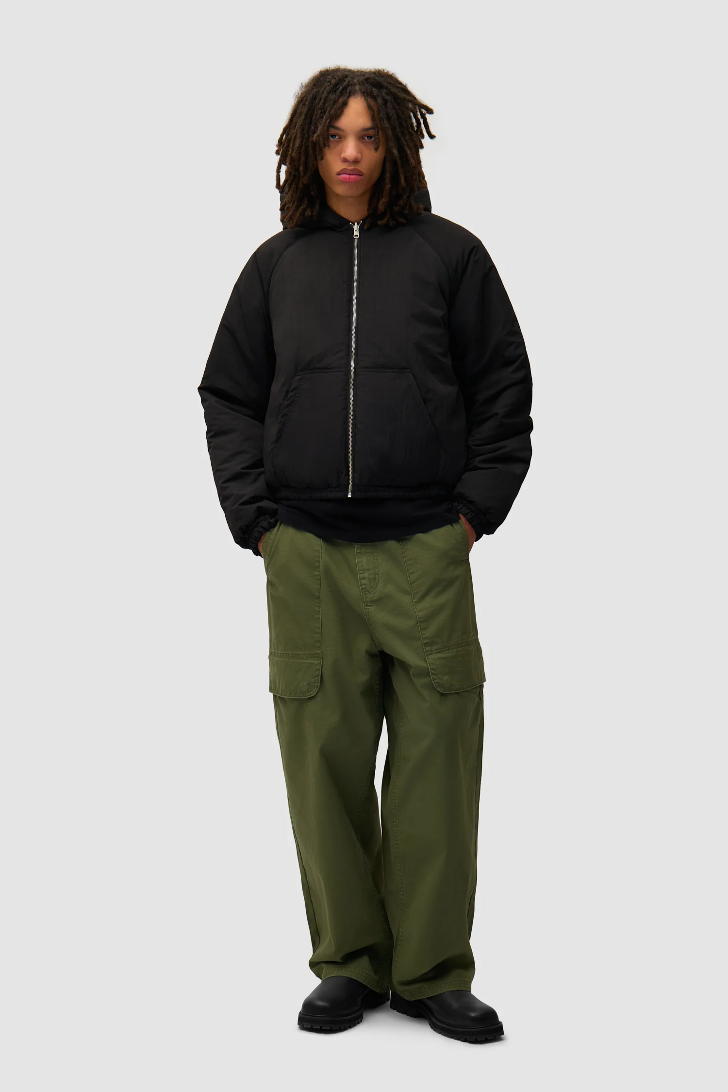 Veste réversible en nylon - Noir - Image 10
