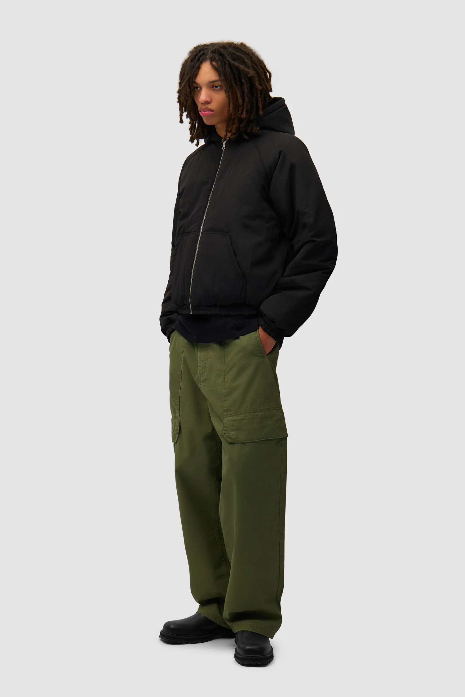 Veste réversible en nylon - Noir - Image 11