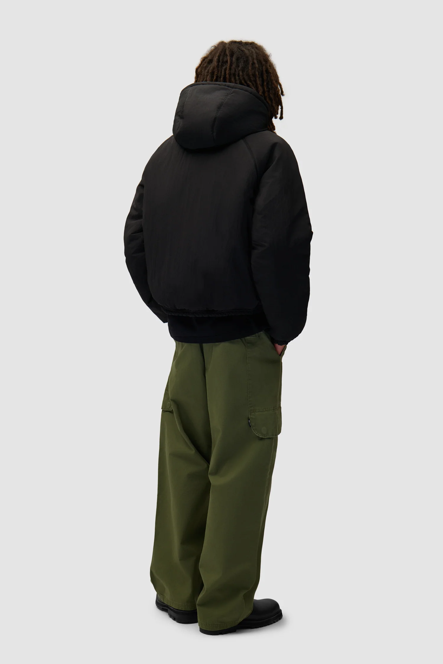 Veste réversible en nylon - Noir - Image 12