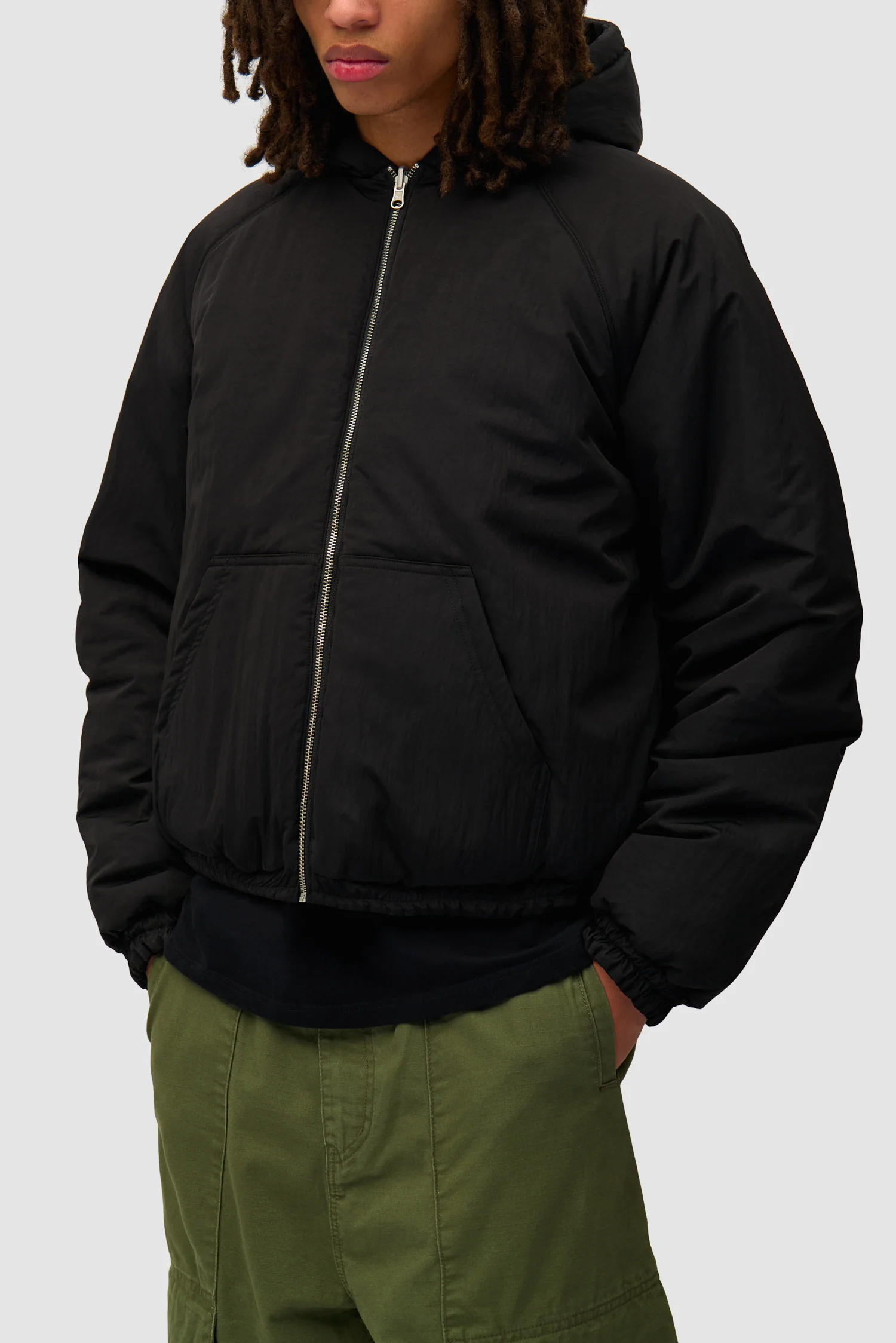 Veste réversible en nylon - Noir - Image 13