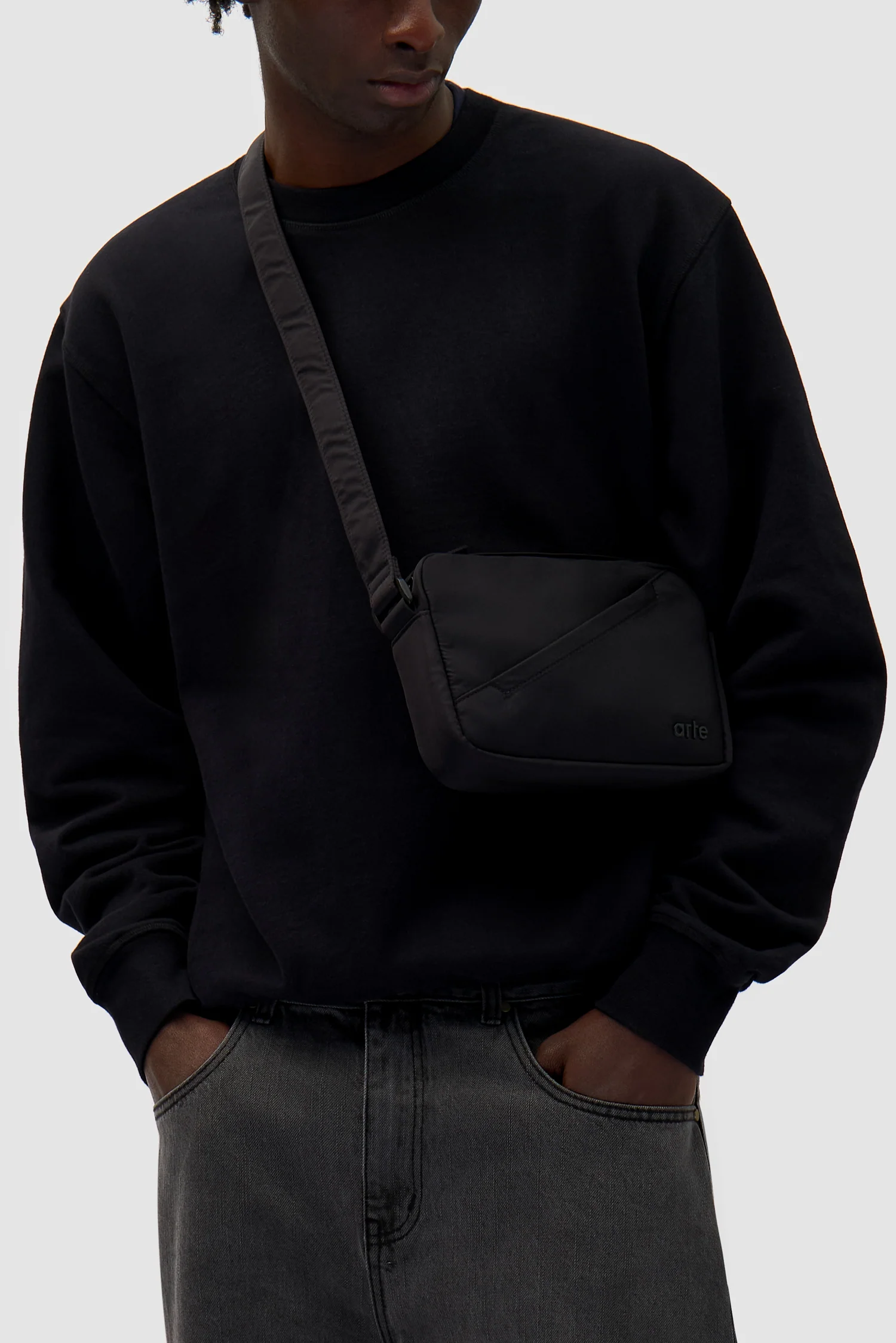Petit sac en nylon - Noir - Image 3