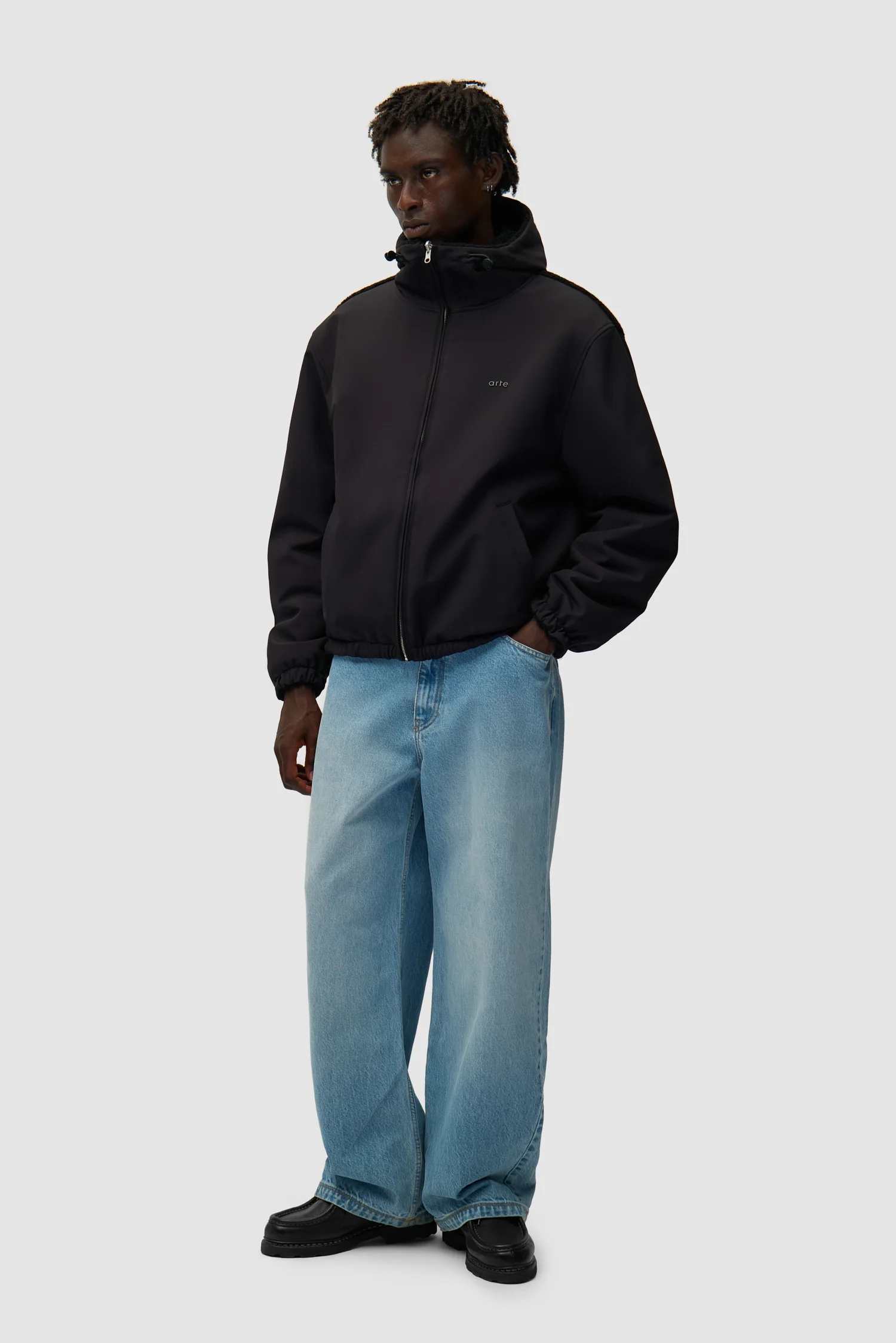 Veste technique en nylon - Noir - Image 10