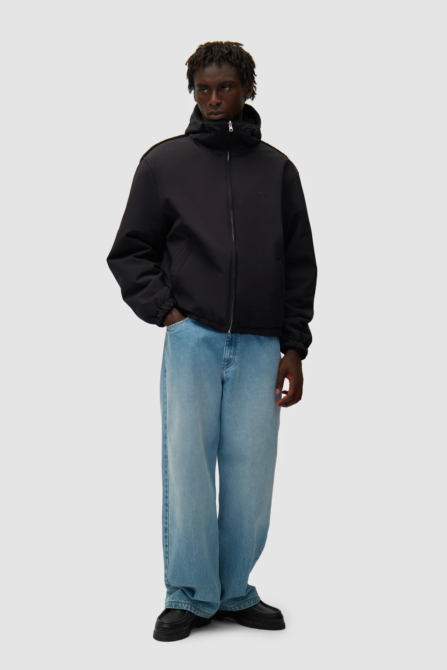 Veste technique en nylon - Noir - Image 11