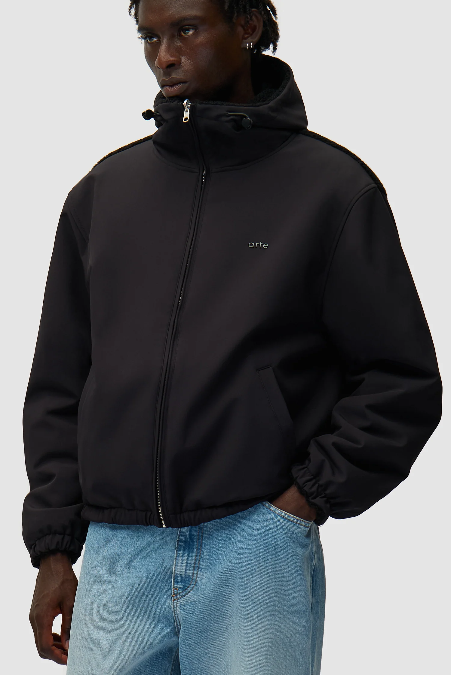 Veste technique en nylon - Noir - Image 13